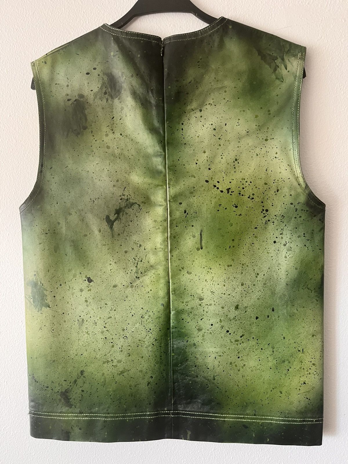 Calvin Klein 205W39NYC CALVIN KLEIN 205W39NYC Green Hand Painted Vest Size US S / EU 44-46 / 1 - 2 Thumbnail