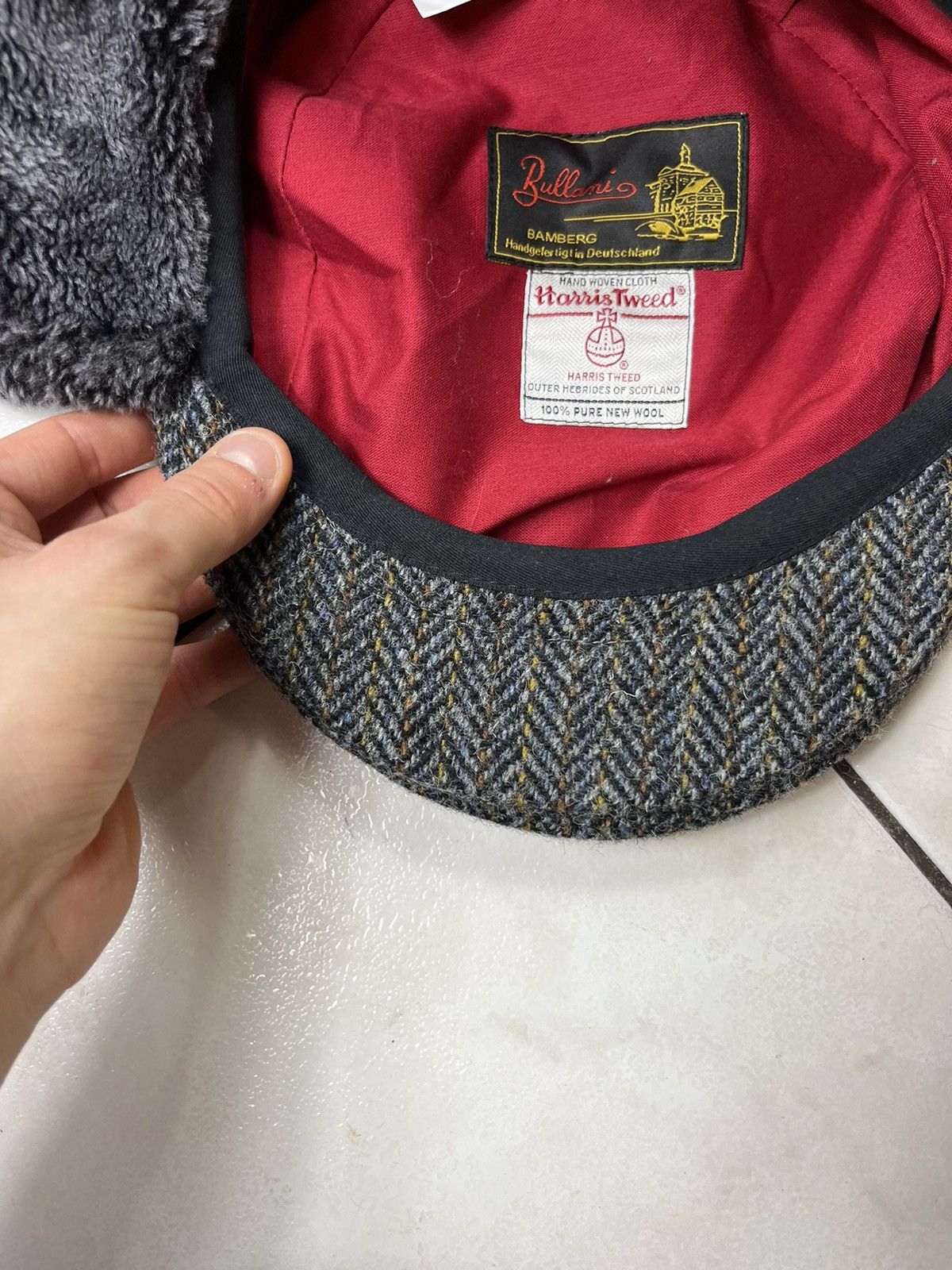 Designer × Harris Tweed × Vintage Bullani Harris Tweed wool winter insulated flat hat beret Size ONE SIZE - 9 Thumbnail