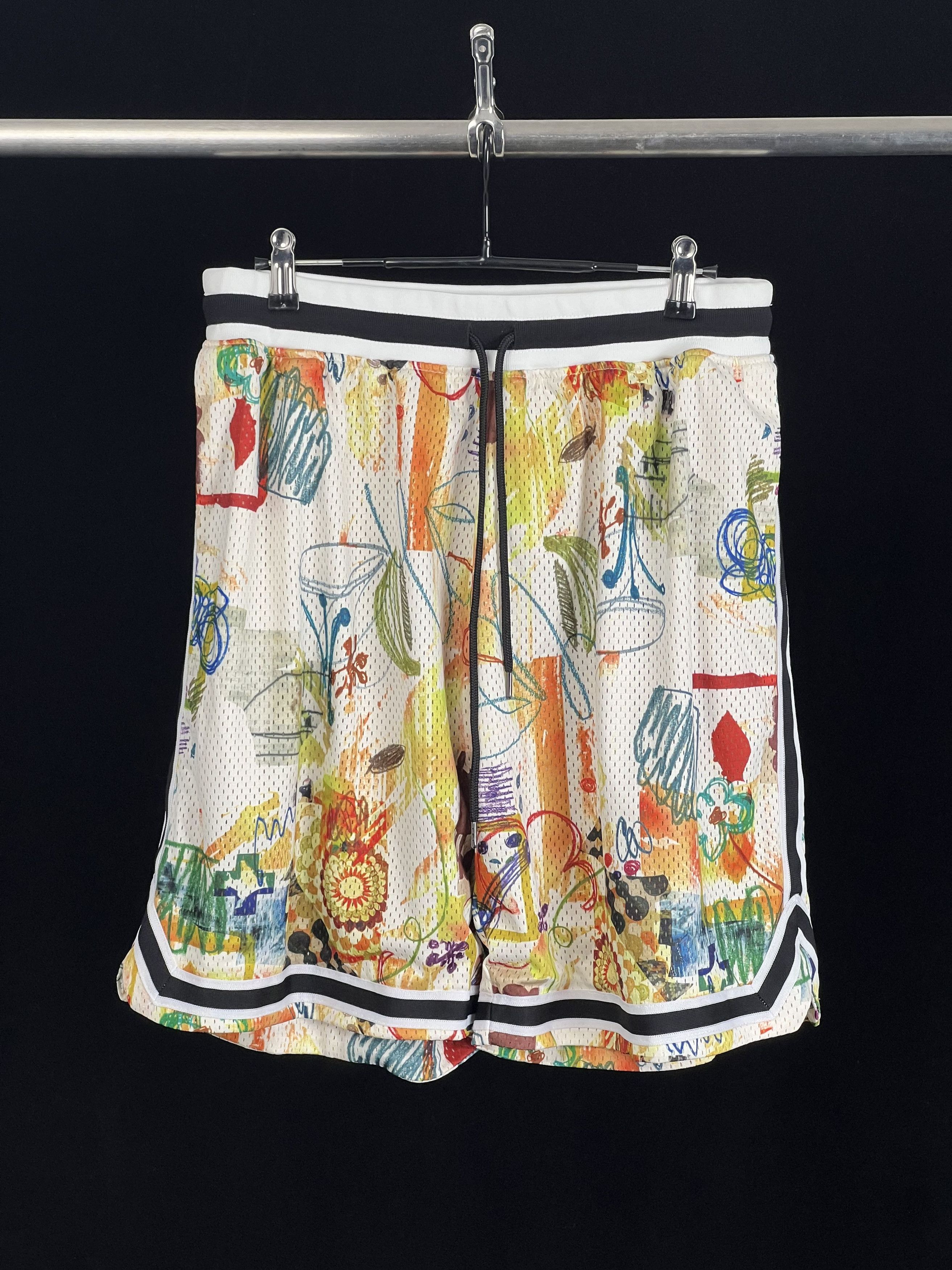 John Elliott Brand New Game Scribble-print shorts Size US 32 / EU 48 - 1 Thumbnail