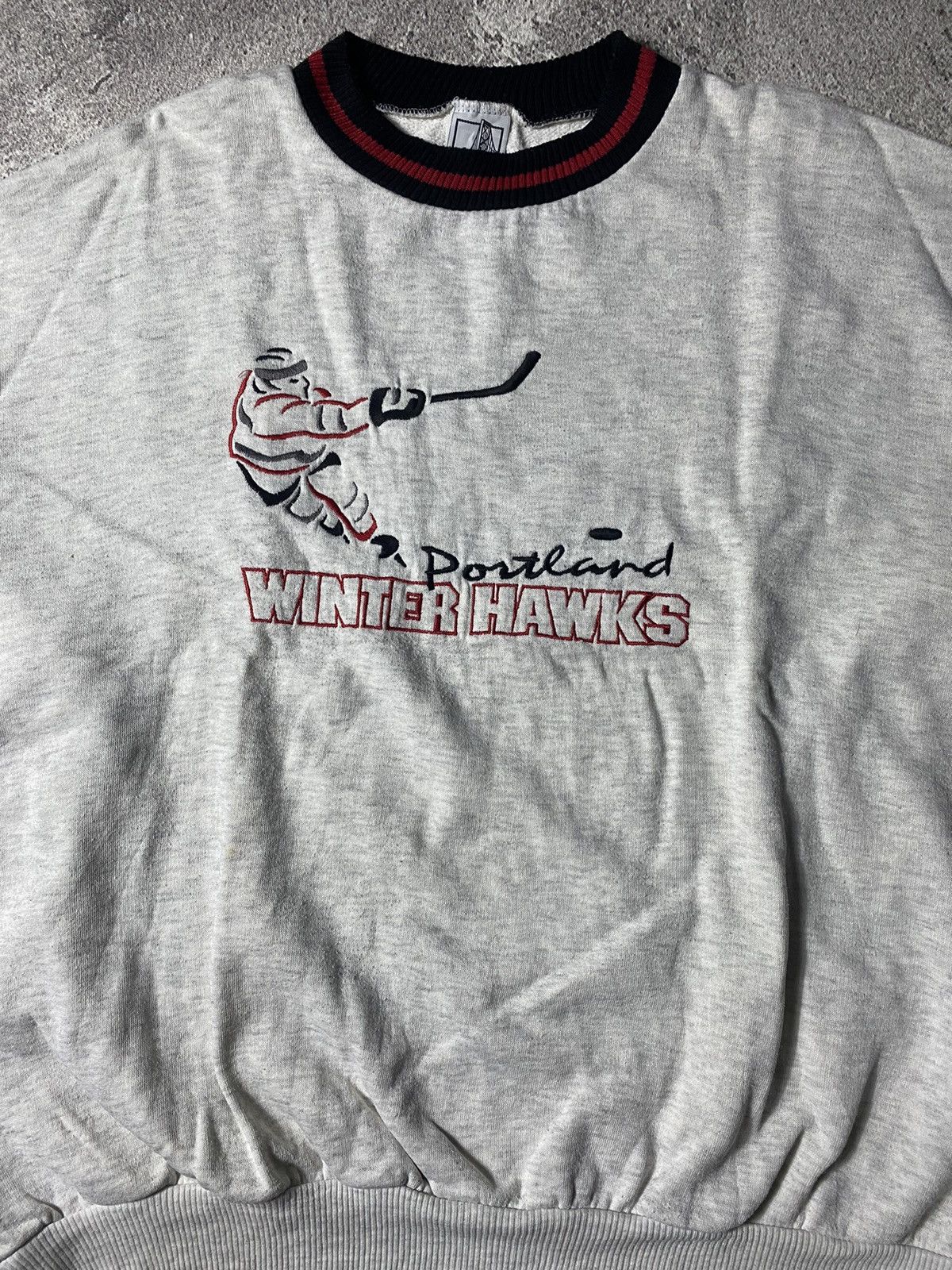 Other Vintage 90s Portland Winter Hawks Sweater Crewneck Size US XXL / EU 58 / 5 - 2 Thumbnail