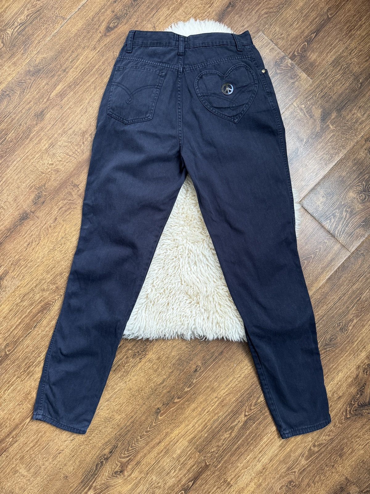 Moschino Vintage Moschino Jeans Made in Italy Women’s Dark Navy Pants Size 30" / US 8 / IT 44 - 3 Thumbnail