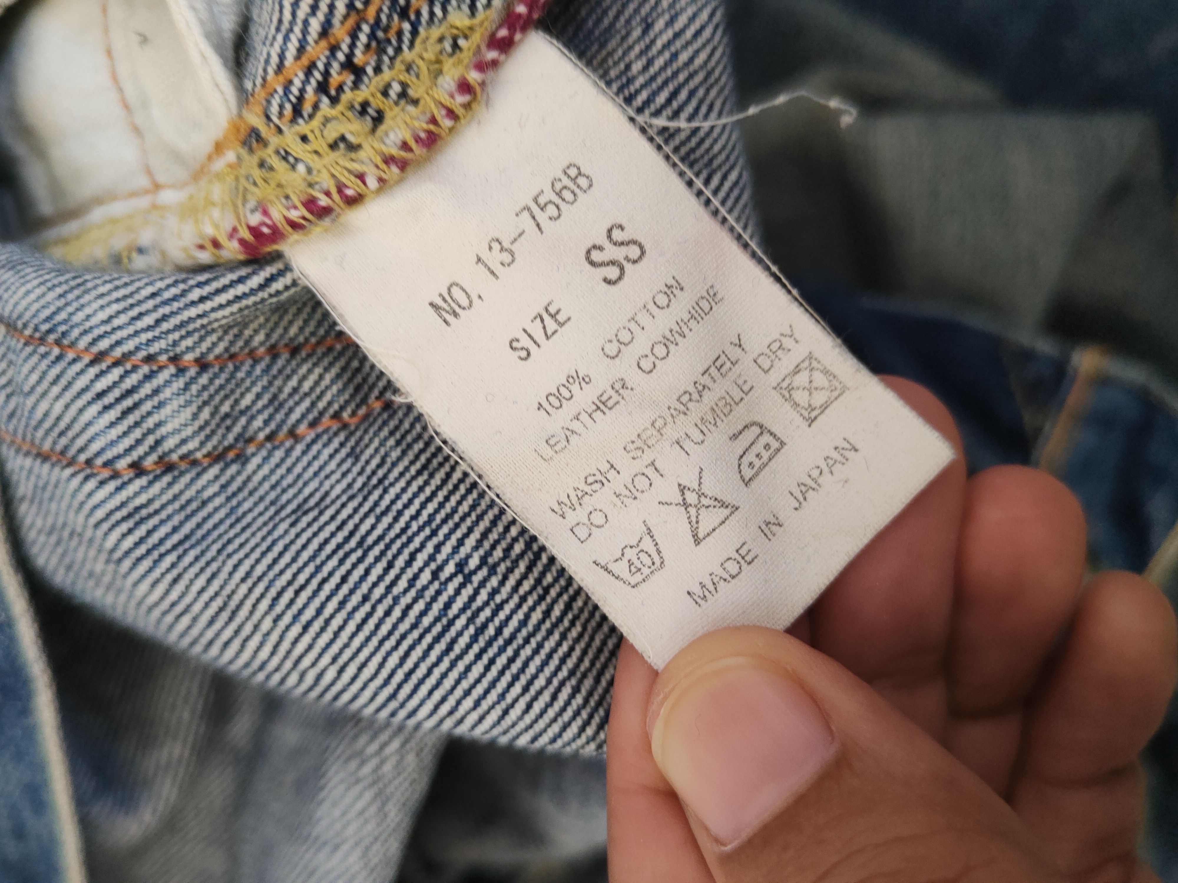 Japanese Brand DL D.M.G Dark Blue Distressed Ripped denim Jeans #46-959 Size US 28 / EU 44 - 14 Thumbnail