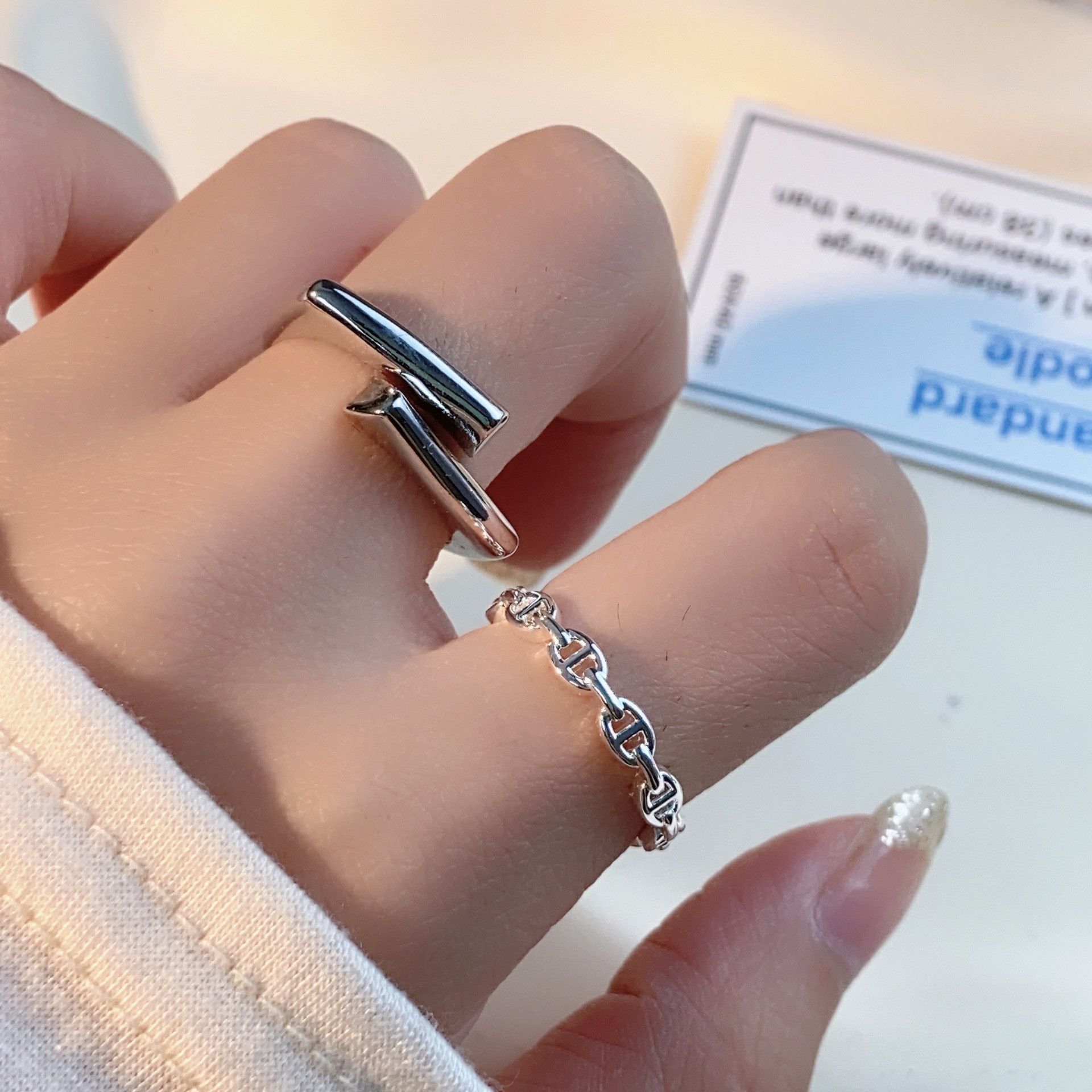 Jewelry Future Jewelry Rings Open Size Chrome Ring (Size 7-13) Size ONE SIZE - 1 Thumbnail