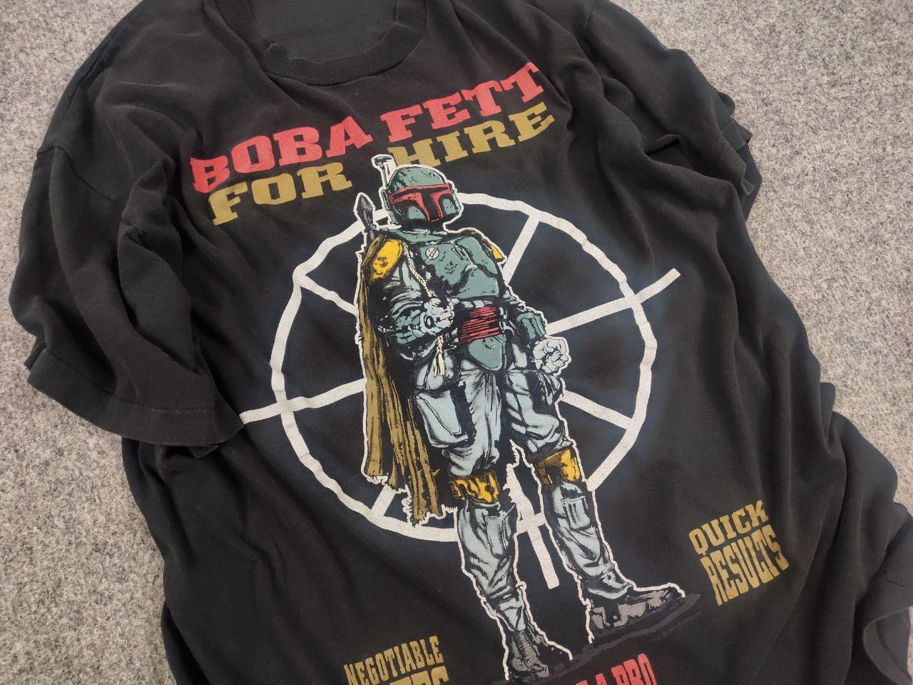 Star Wars Vintage 1996 Star Wars Boba Fett Logo Black Shirt Changes Size US M / EU 48-50 / 2 - 6 Thumbnail