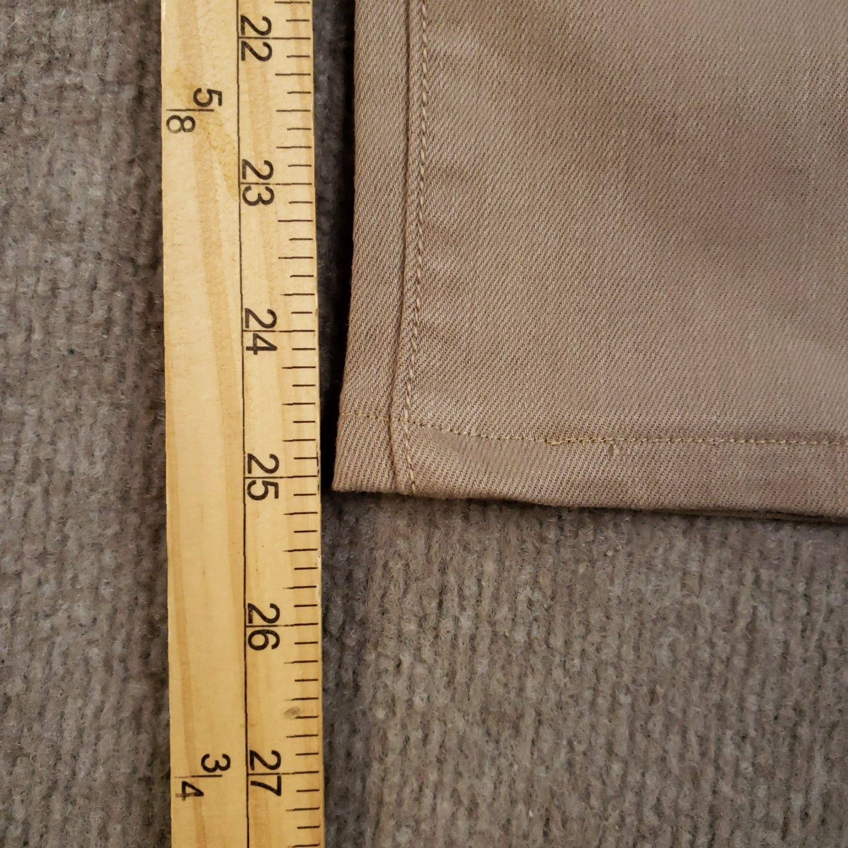 MONFRERE Monfrere Brando Slim Fit Jeans 5 Pocket Beige Green Cotton Polyurethane Regular 32x25 Mens Jeans Straight 5-Pocket USA Vintage No Size US 32 / EU 48 - 3 Thumbnail