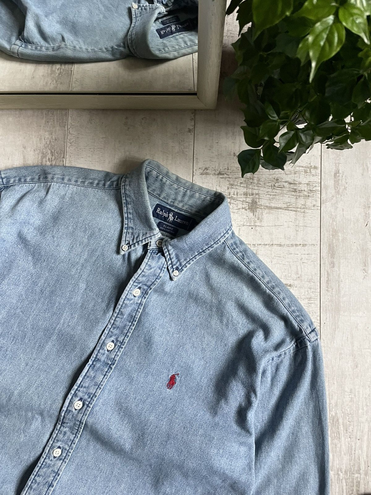 Polo Ralph Lauren × Vintage Polo Ralph Lauren Vintage Shirts Y2K Denim Jeans Faded Size US M / EU 48-50 / 2 - 3 Thumbnail