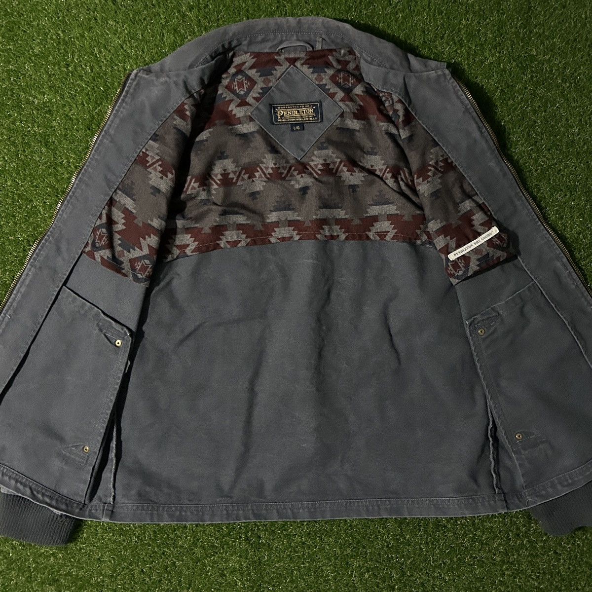 Pendleton Mens Pendleton Aztec Sante Fe Canvas Workwear Jacket Large Size US L / EU 52-54 / 3 - 3 Thumbnail