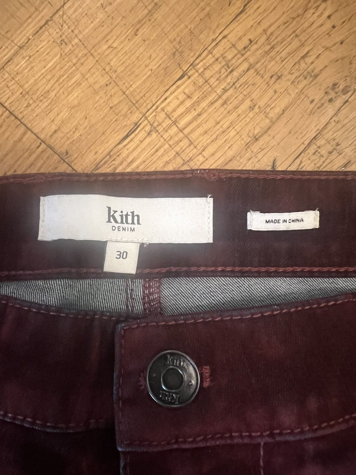 Kith Kith colden velour velvet red carpenter pants jeans 30 Size US 30 / EU 46 - 2 Thumbnail