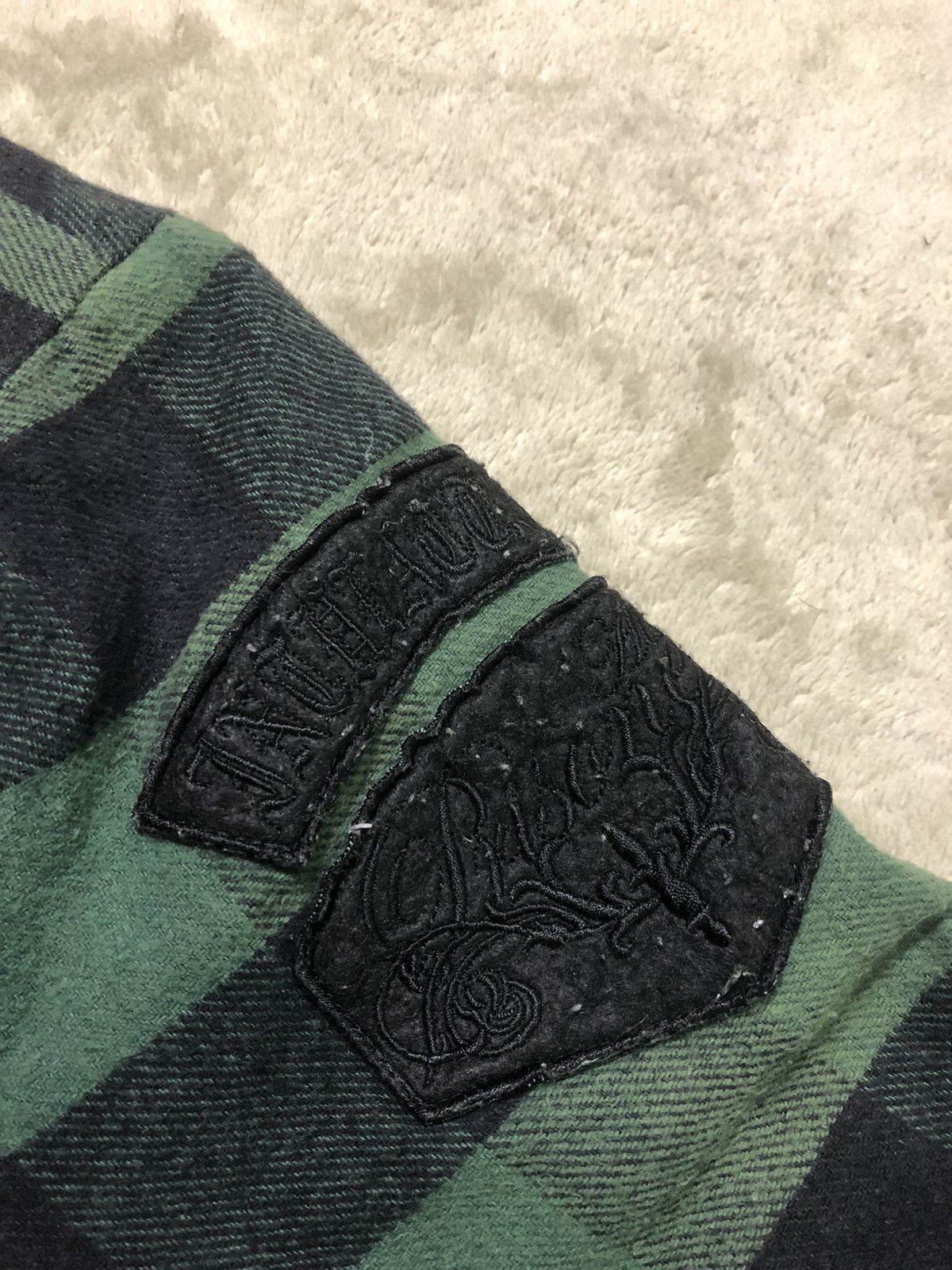 If Six Was Nine × In The Attic × Le Grande Bleu (L.G.B.) Vintage In The Attic Homme Riders on the Storm Plaid Shirt Size US M / EU 48-50 / 2 - 9 Thumbnail