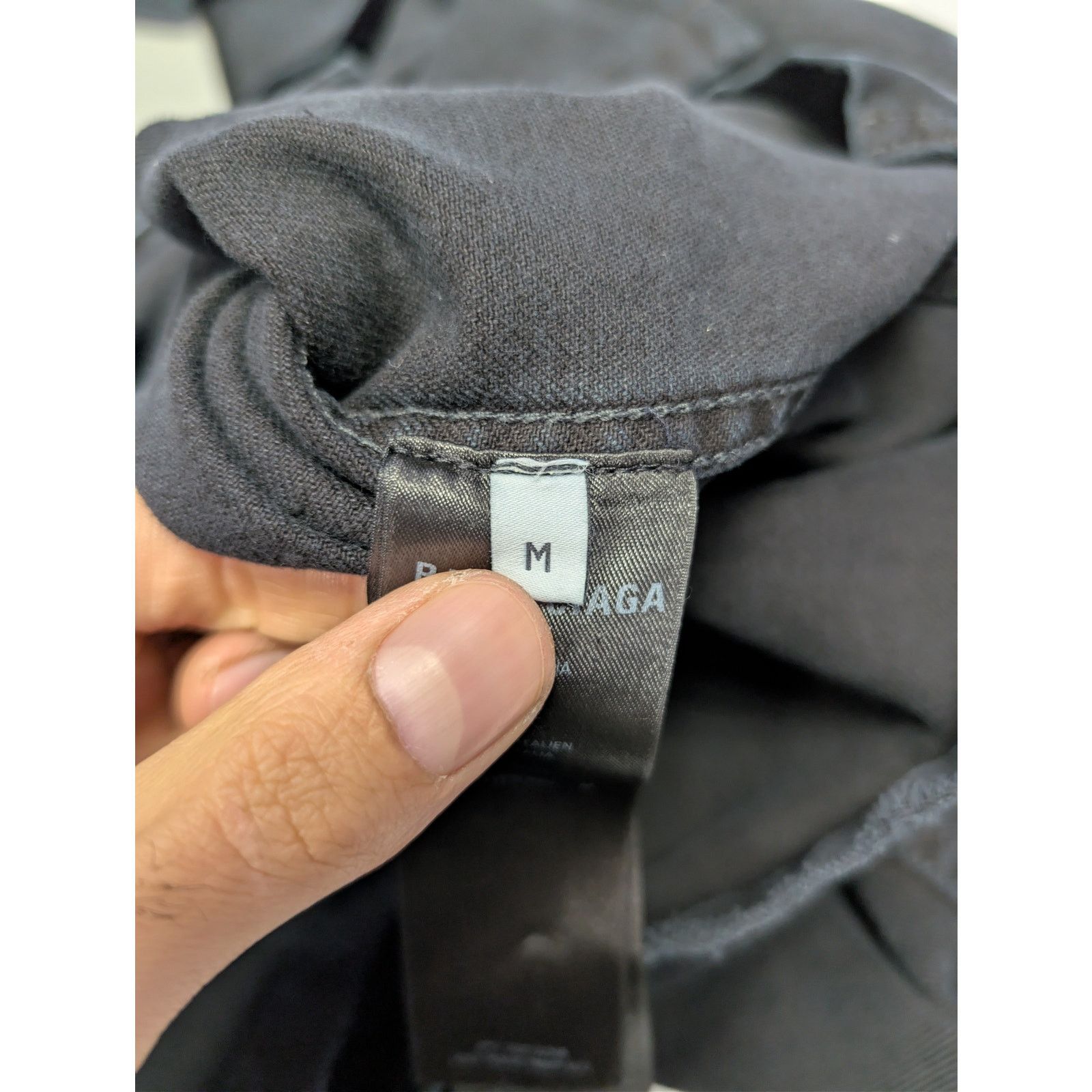 Balenciaga o1rshd1 Left-Hand Denim Cargo Shirt in Sunbleached Black Size US M / EU 48-50 / 2 - 17 Thumbnail
