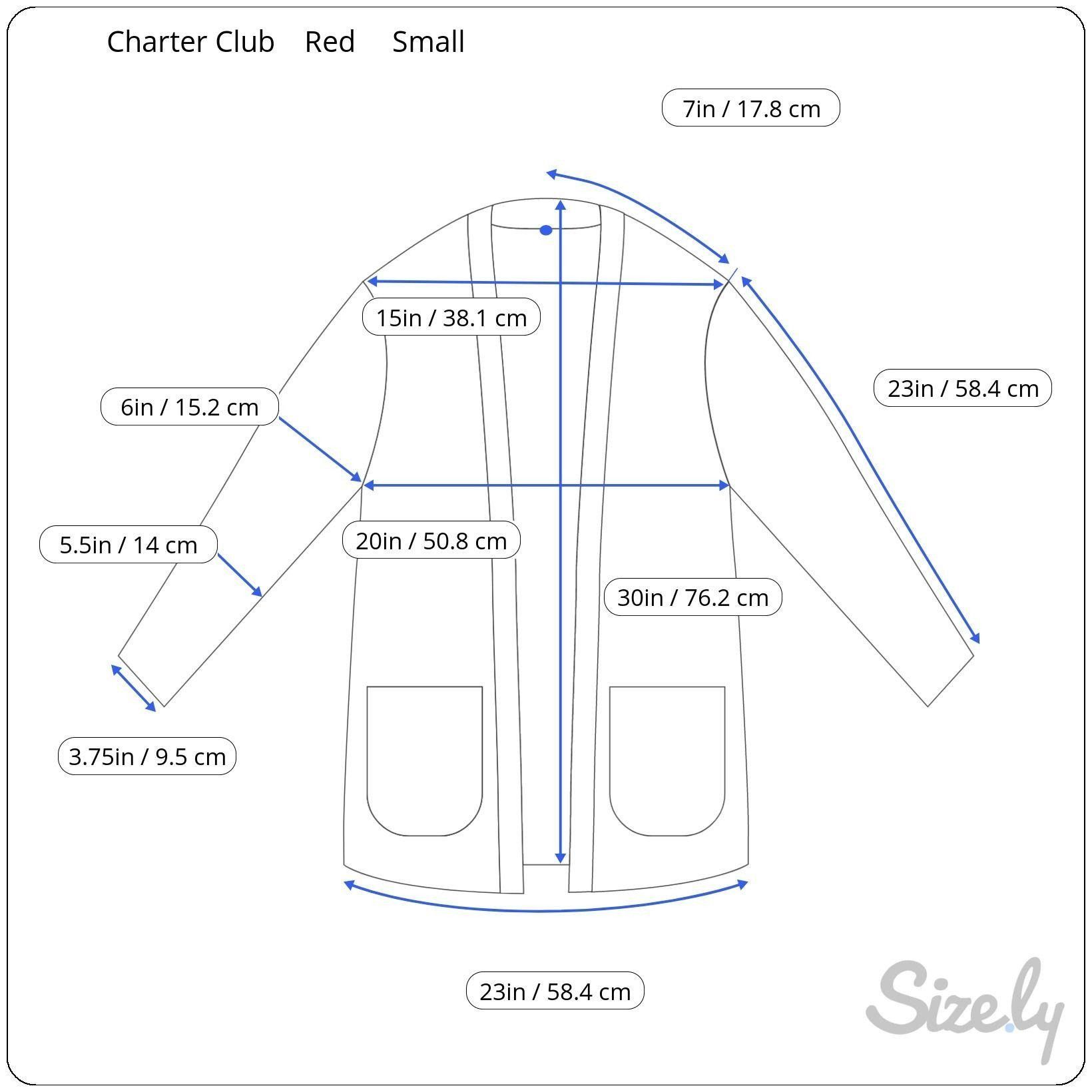 Charter Club Charter Club Womens Open Front Cardigan Sweater Red Cable Kn Size S / US 4 / IT 40 - 2 Thumbnail