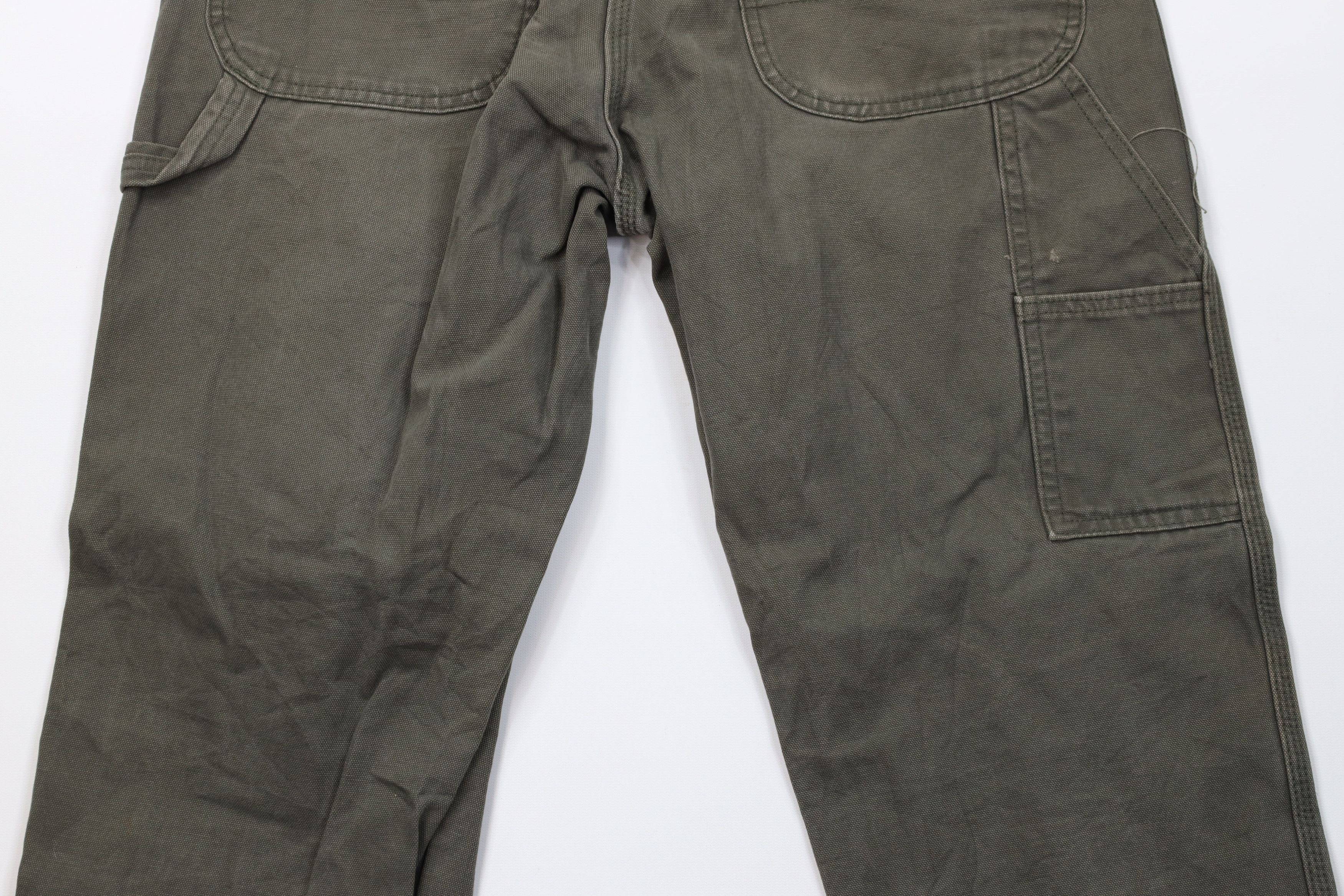Dickies Vintage Y2K Dickies Canvas Dungaree Pants Workwear Green Size US 33 - 13 Thumbnail