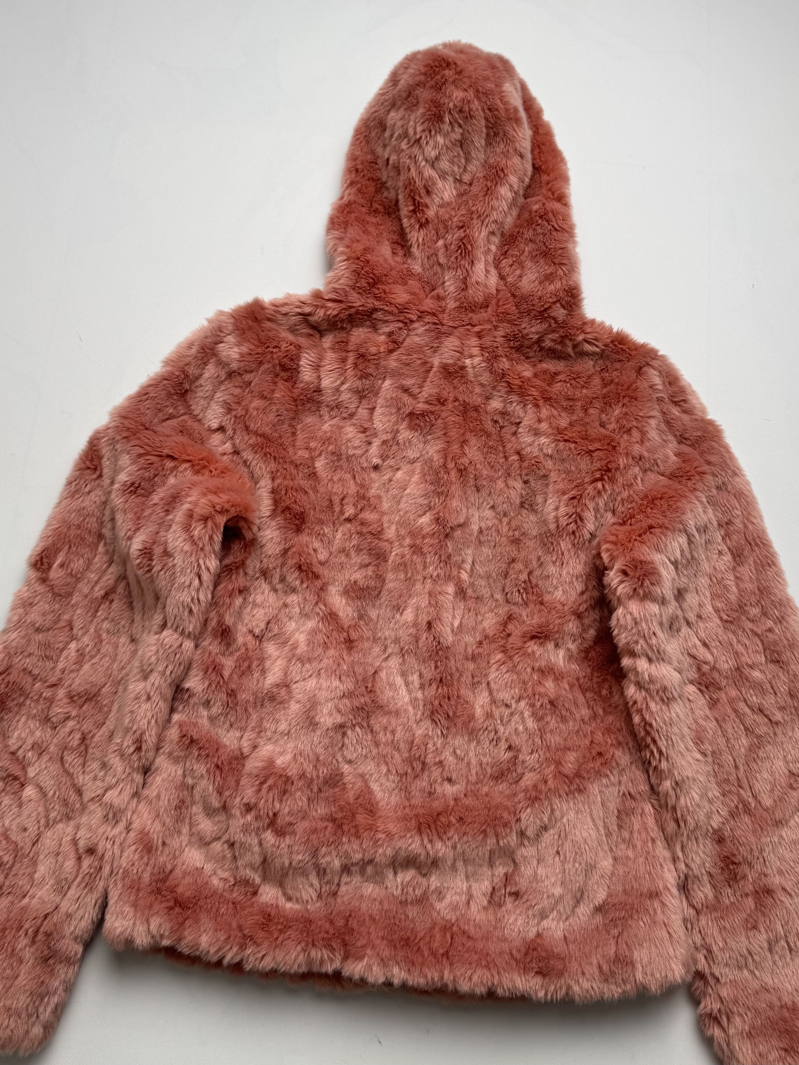 Vintage Vintage Faux Fur Jacket Hooded Zip Up Soft Teddy Coat Y2K E2 Size XS / US 0-2 / IT 36-38 - 8 Thumbnail
