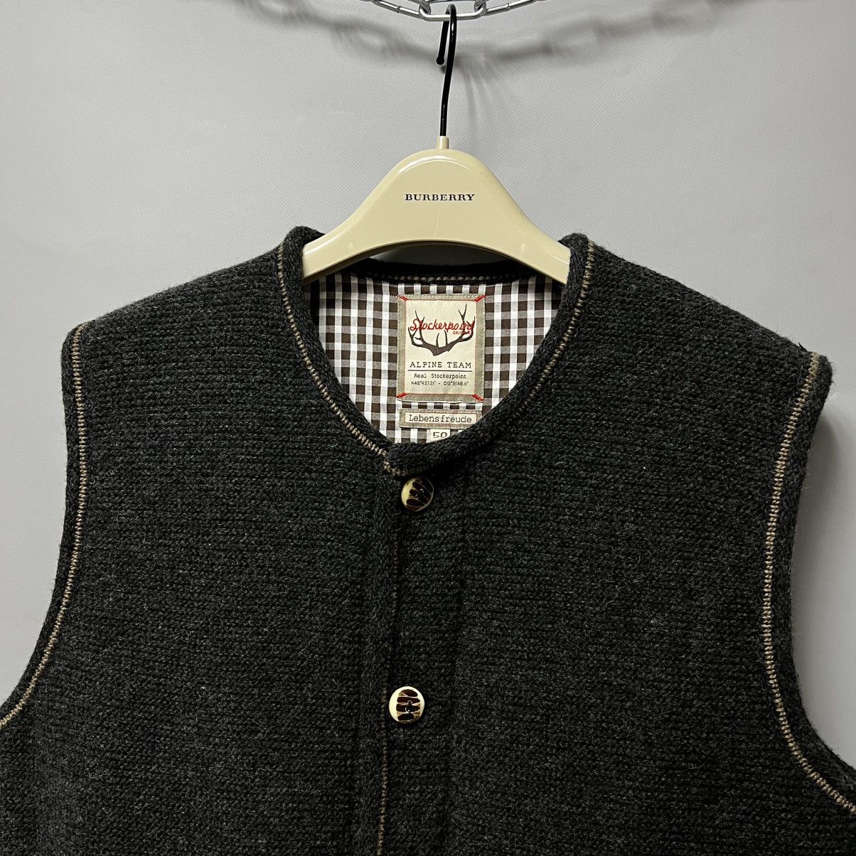 Vintage Stockerpoint Alpine Team Lebens Freude Vest Wool Blend 50 Size US M / EU 48-50 / 2 - 3 Thumbnail