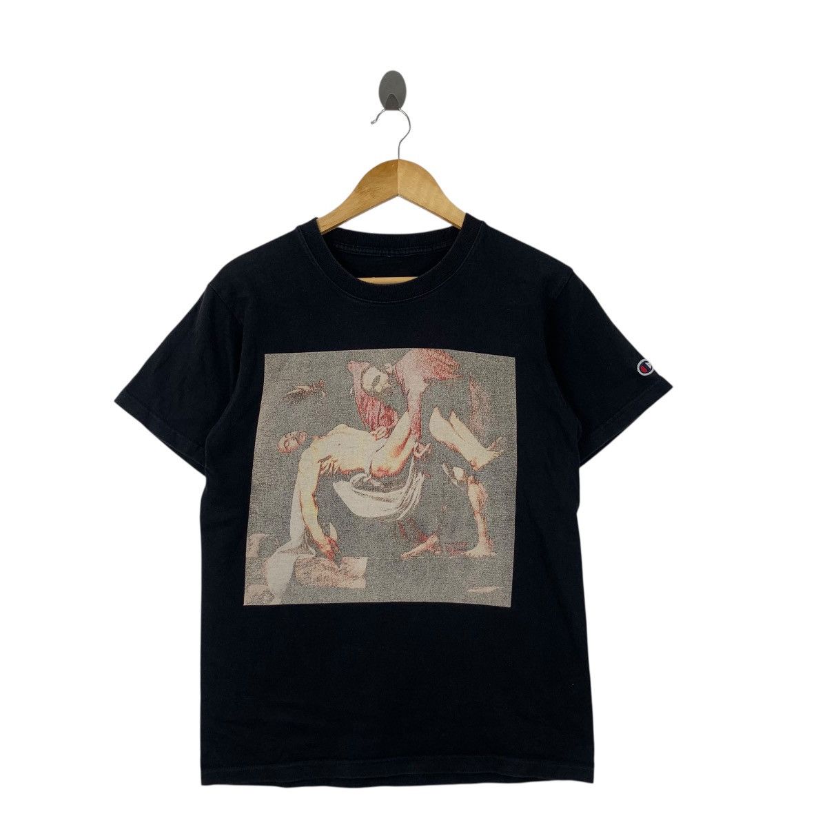 Vintage VIRGIL ABLOH x PYREX VISION 23 Religion Champion Tee Shirt Size US M / EU 48-50 / 2 - 3 Thumbnail