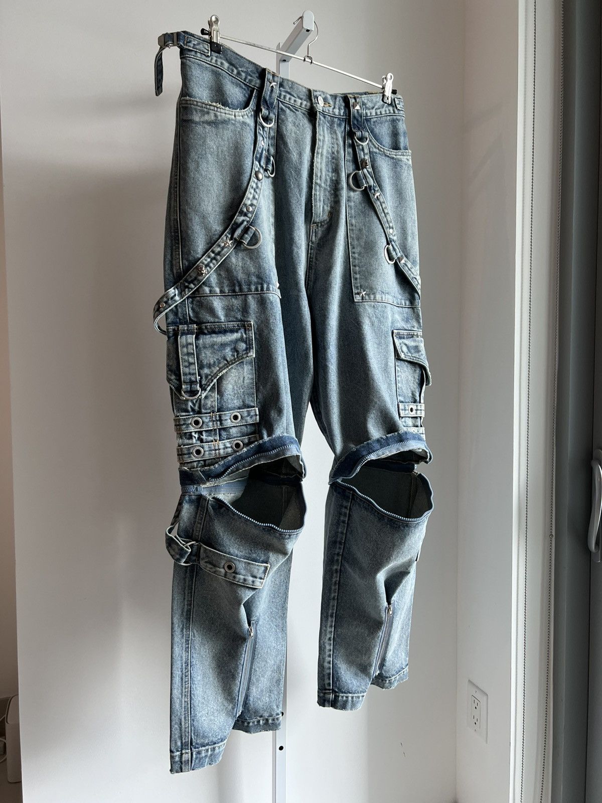 Balenciaga BALENCIAGA SPRING 22 ‘CLONES’ RAVER BAGGY DENIM PANTS Size US 33 - 4 Thumbnail
