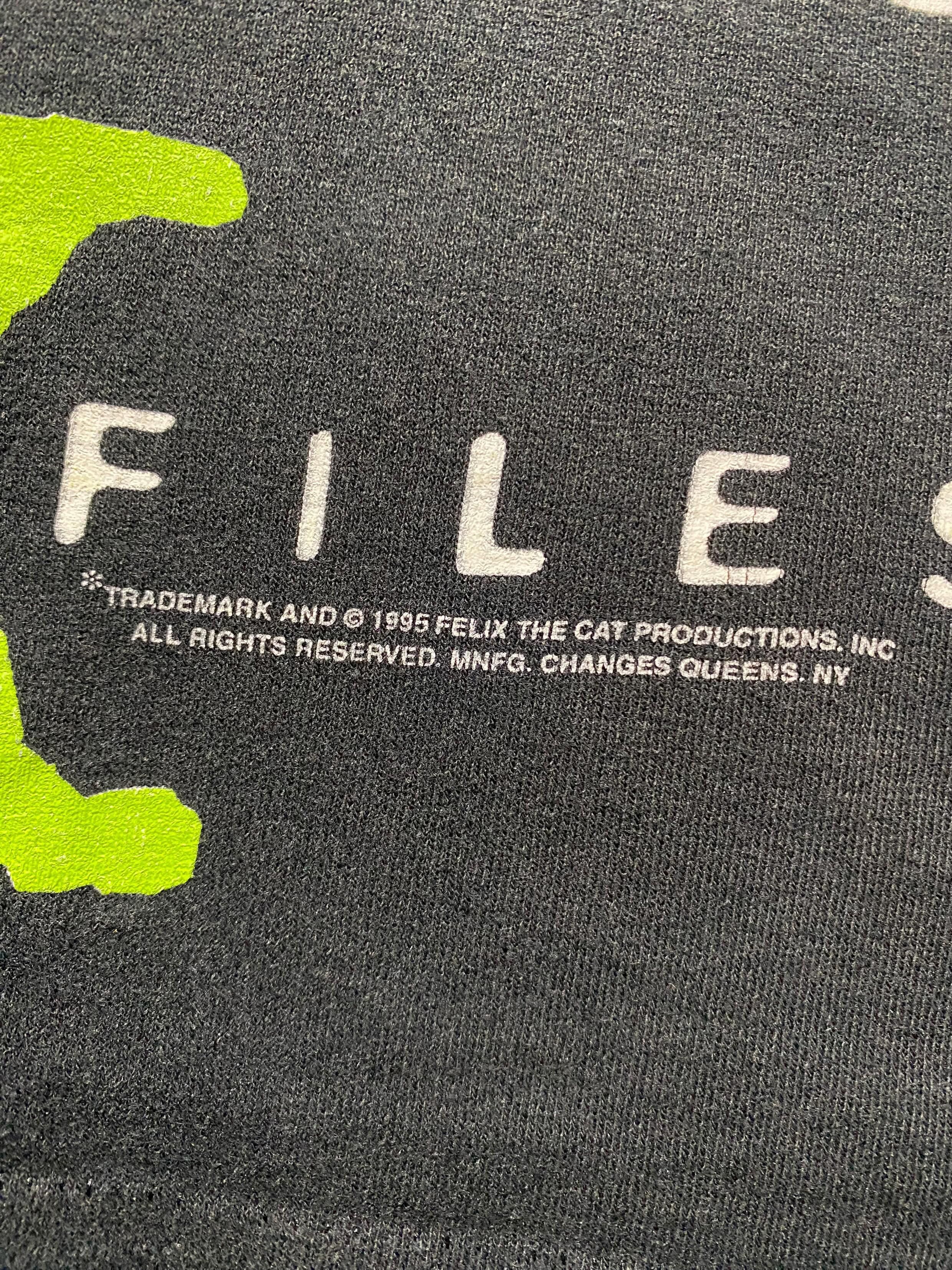 Felix Felix The Cat x The X-Files Vintage Promo Movie Tee 1995 Size US XL / EU 56 / 4 - 5 Thumbnail