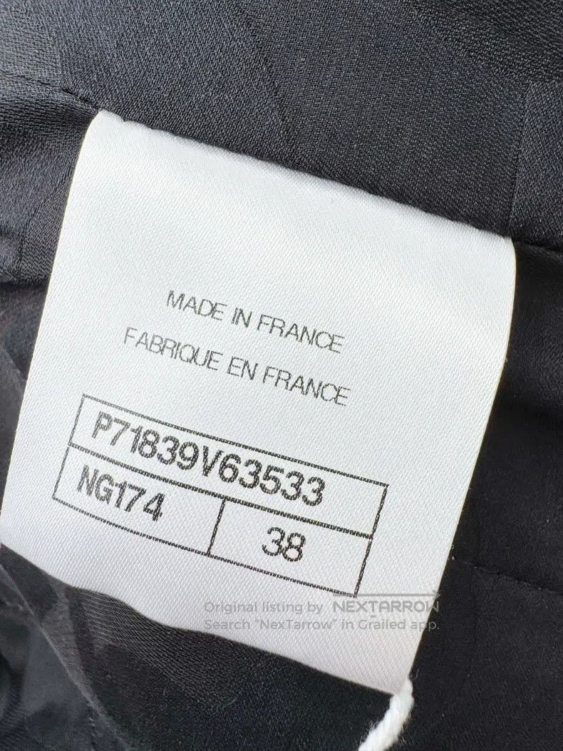 Chanel Chanel 22C black and white plaid tassel long-sleeved jacke Size XS / US 0-2 / IT 36-38 - 5 Thumbnail