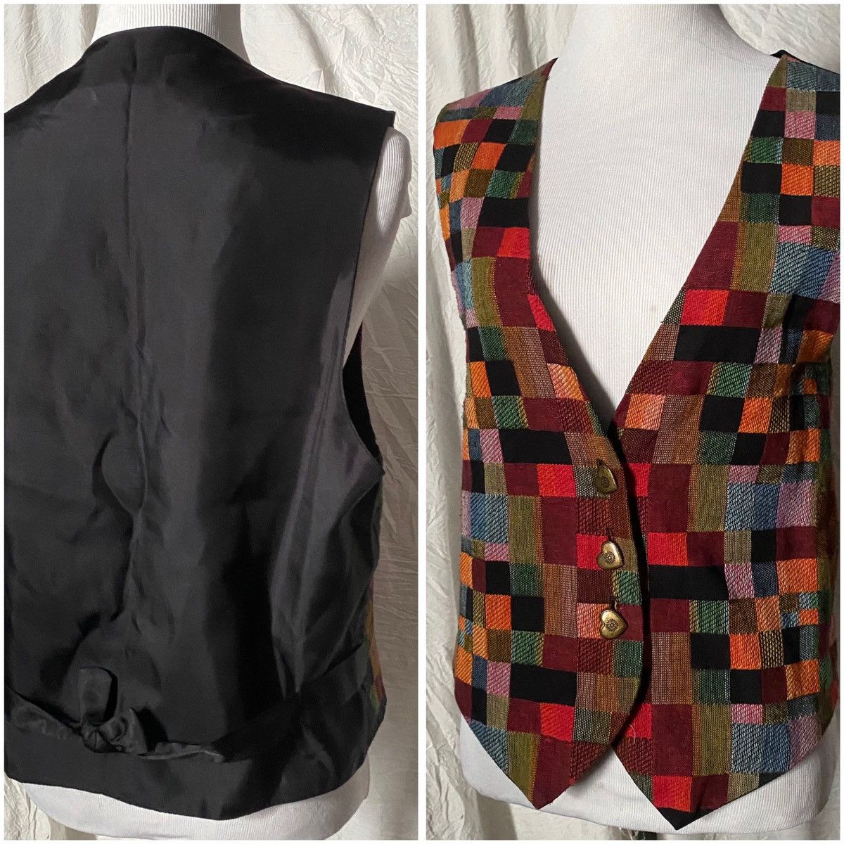 Vintage The Limited, Vintage, Plaid, Festive, Sleeveless Vest, OSFM Size ONE SIZE - 6 Thumbnail