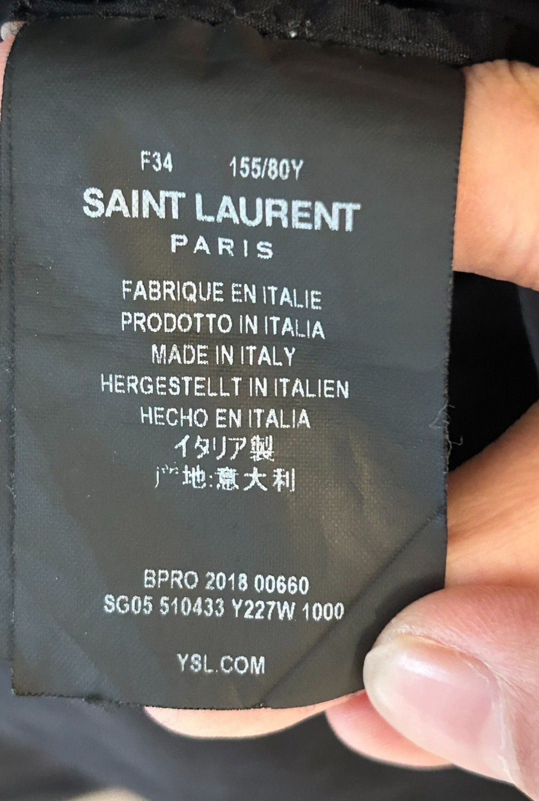 Saint Laurent Paris Saint Laurent SLP 2018SS Basic Black Button Dark Shirt Size XS / US 0-2 / IT 36-38 - 4 Thumbnail