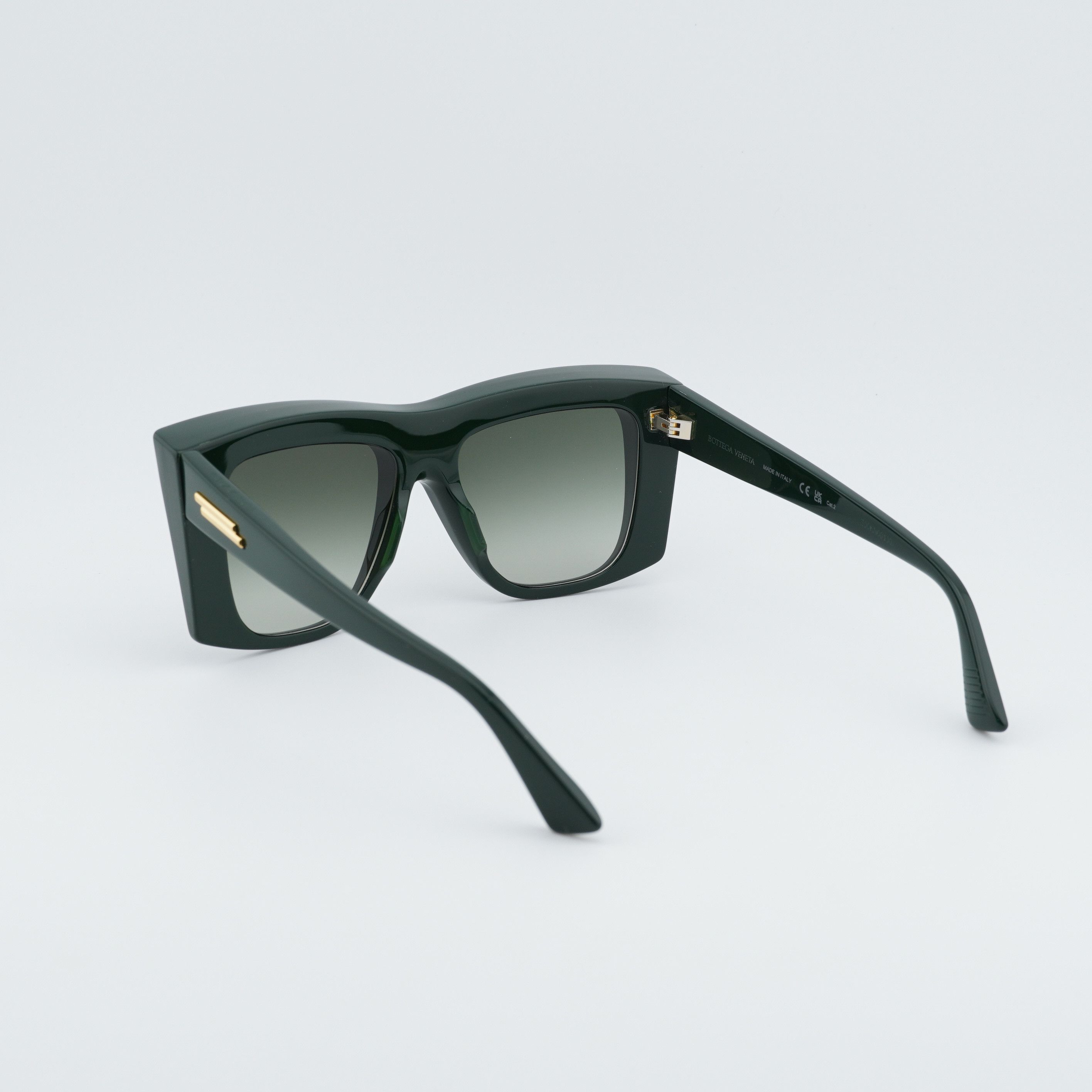 Bottega Veneta Bottega Veneta BV1270S 004 Women Sunglasses Green Geometric Size ONE SIZE - 5 Thumbnail