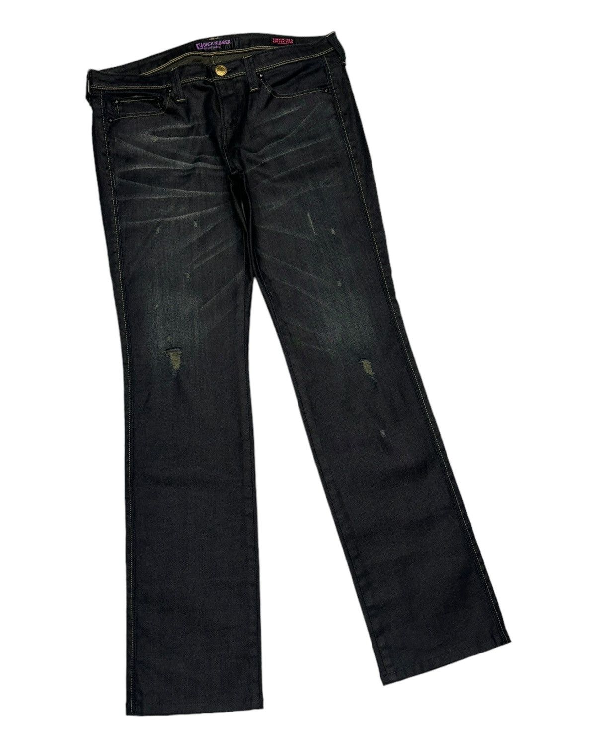 Black Label × Japanese Brand 🔥Tokyo Girl Collection Waxed Blue Denim Black Label Size 30" / US 8 / IT 44 - 5 Thumbnail