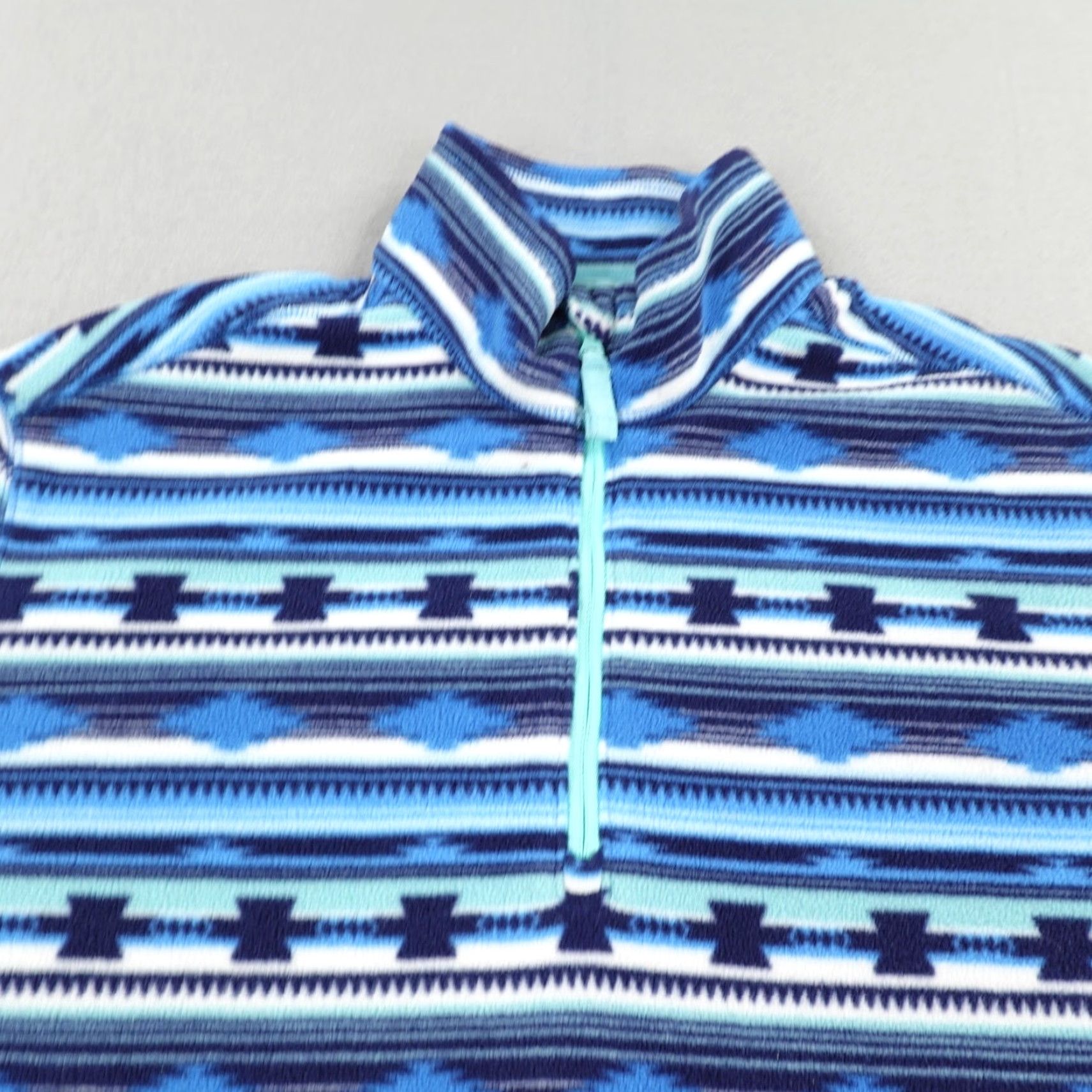 Chubbies Chubbies Sweater Mens Medium Blue Aztec Fleece Beach Club 1/4 Zip Pullover Size US M / EU 48-50 / 2 - 2 Thumbnail