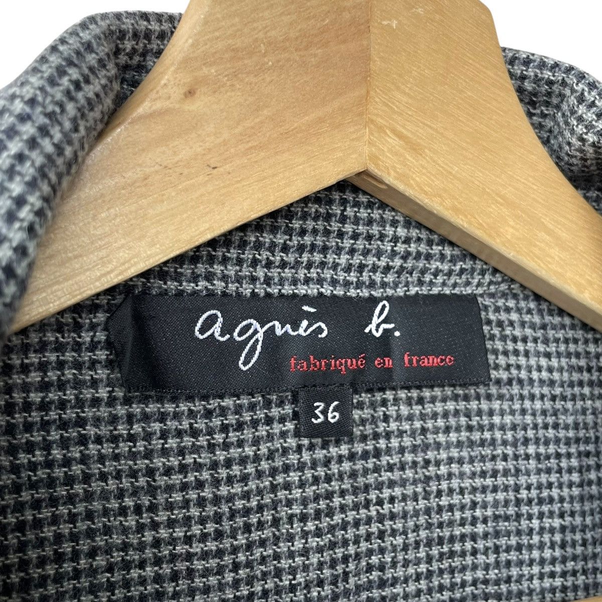 agnes b. Agnes B. Paris Designer Light Wool Ribbon Blazer Size XS / US 0-2 / IT 36-38 - 5 Thumbnail