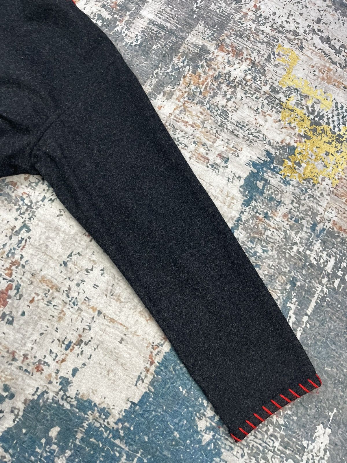 Y's Yohji Yamamoto Y’s For Living Red Trim Sweater Cardigans Size L / US 10 / IT 46 - 8 Thumbnail