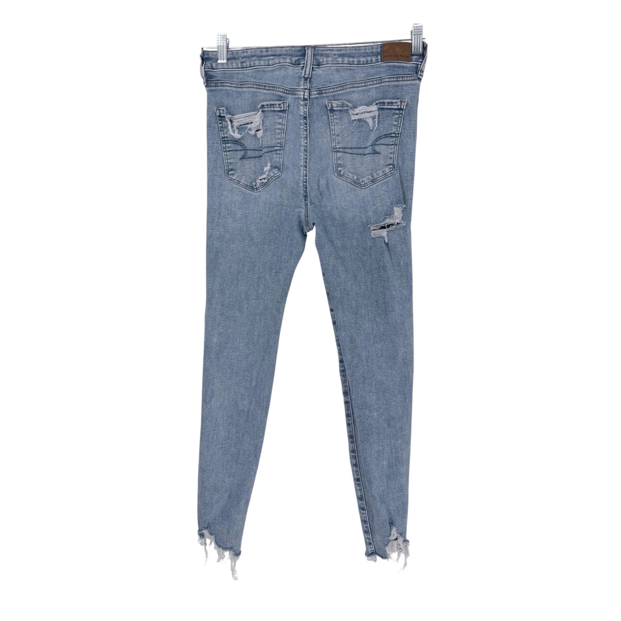 American Eagle Outfitters American Eagle Jeans - Distressed Skinny - Raw Hem -10- VGC Size 32" / US 10 / IT 46 - 2 Thumbnail