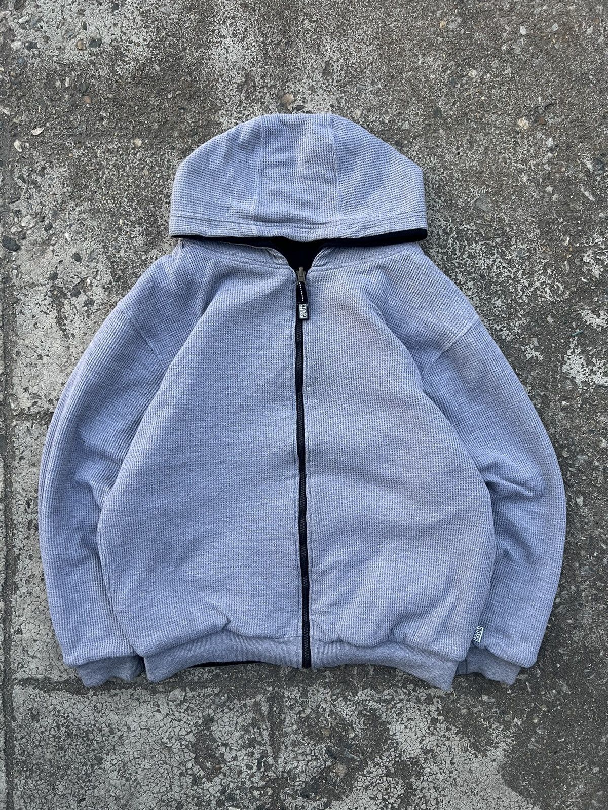 Vintage Thermal Lined Vintage Proclub Reversible Hoodie Zip Up Size US M / EU 48-50 / 2 - 12 Thumbnail