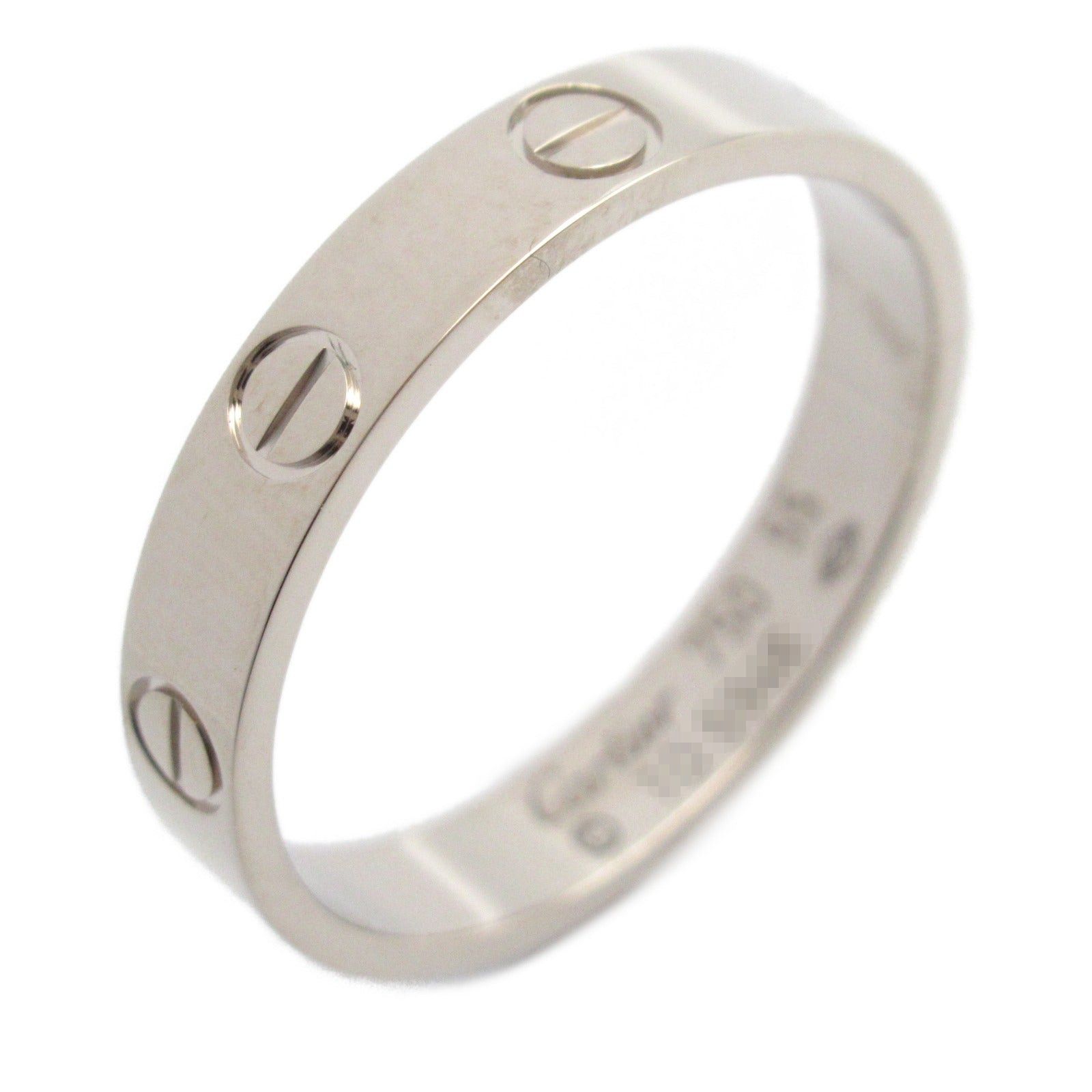 Cartier Cartier Mini Love Ring K18Wg (White Gold) Silver Size ONE SIZE - 1 Thumbnail