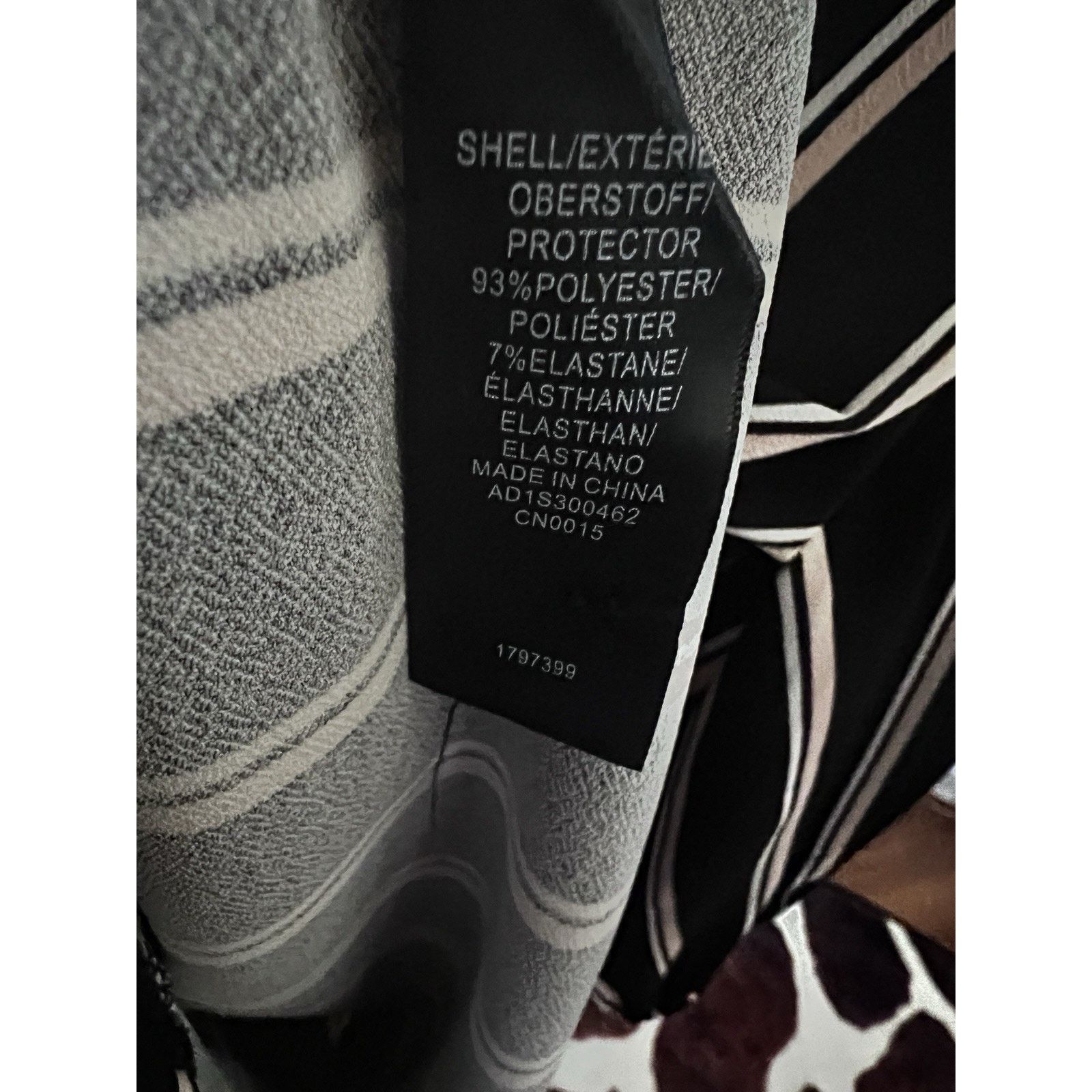 Adrianna Papell Adrianna Papell Black Striped Pullover Shirt Large Stretch Size L / US 10 / IT 46 - 8 Thumbnail