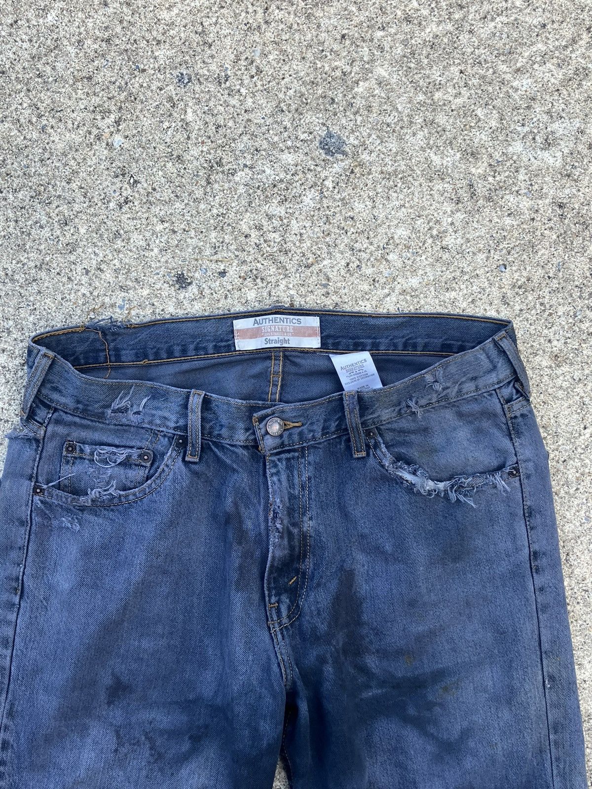 Designer Authentic Signature Levi Strauss Regular Fit (Custom 1/1) Size US 34 / EU 50 - 6 Thumbnail