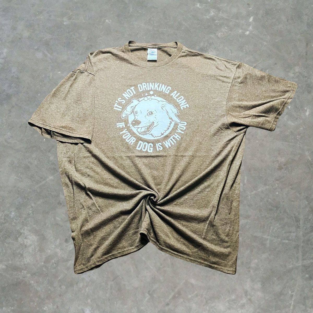Delta × Vintage Vintage Funny Dog Graphic Tee Size US XL / EU 56 / 4 - 1 Thumbnail