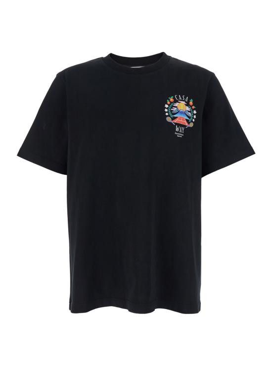 CASABLANCA Men Tops MPF25JTS00109BLACKJERSEY Black