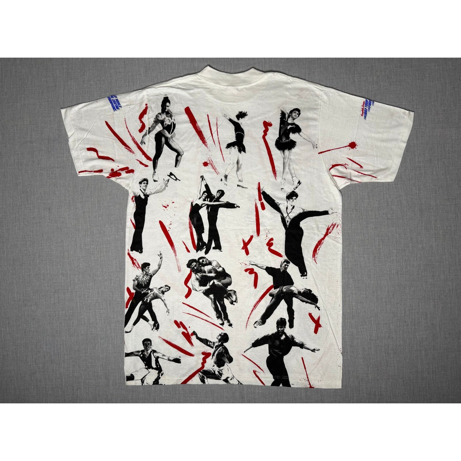 Vintage Vintage 1993 Figure Skating Champions All Over Print T-shirt Size US L / EU 52-54 / 3 - 2 Thumbnail