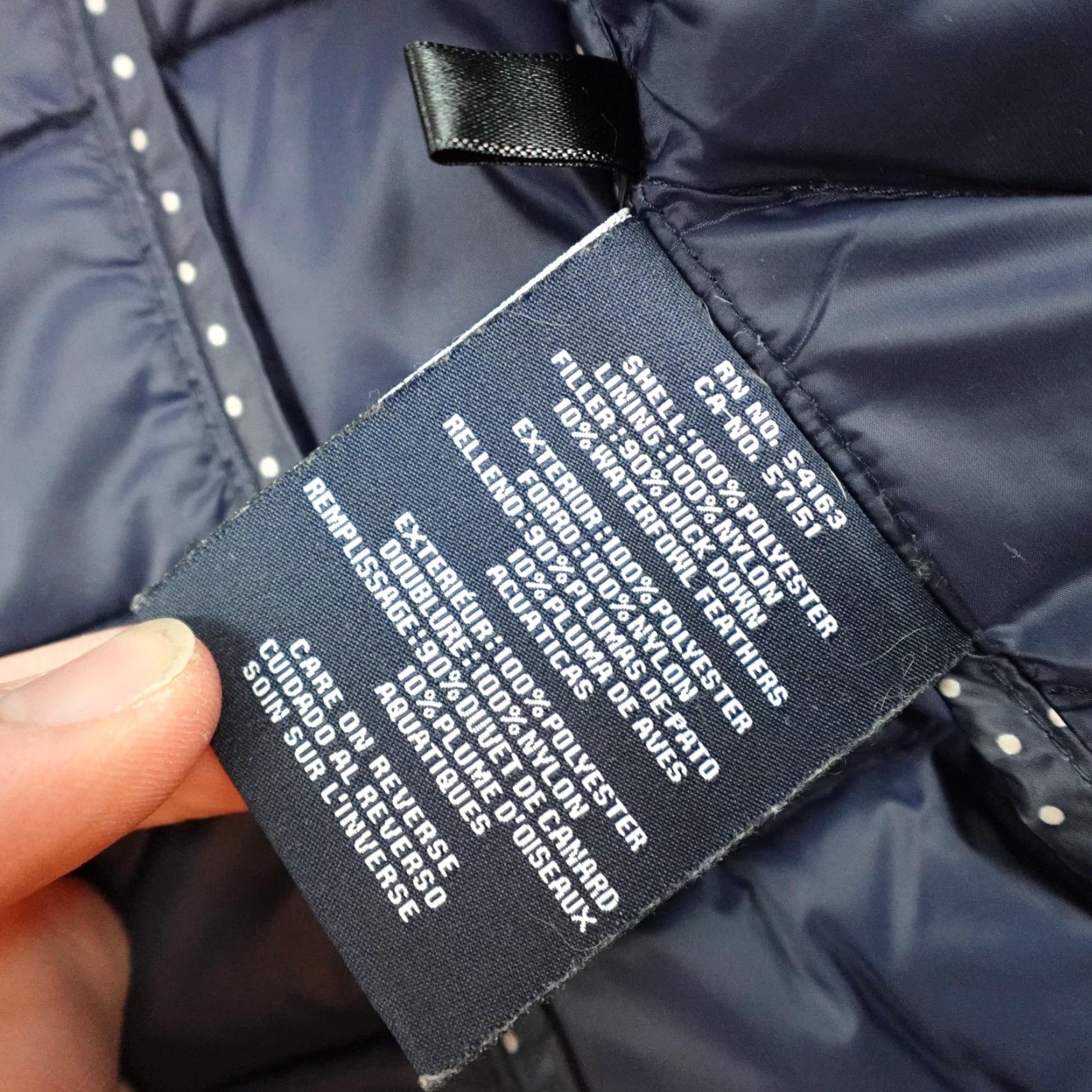 Tommy Hilfiger Tommy Hilfiger Jacket Womens Small Blue Polka Dot Down Puffer Zip Lightweight Size S / US 4 / IT 40 - 7 Thumbnail