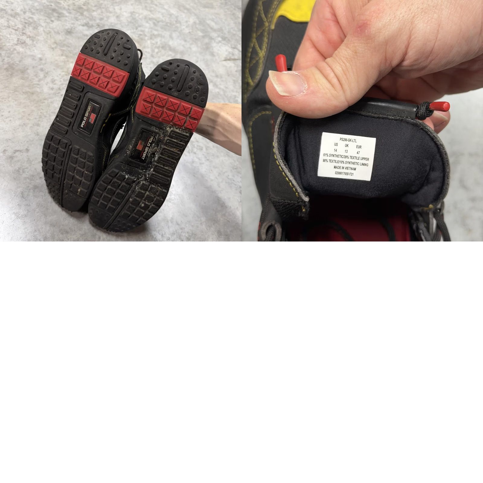 Polo Ralph Lauren Polo Ralph Lauren Polo Sport Shoes Mens 14 Black Yellow Trail PS200-SK-LTL Shoes Mens Size 14 Black Yellow Polo Sport PS200-SK-LTL Size US S / EU 44-46 / 1 - 8 Thumbnail