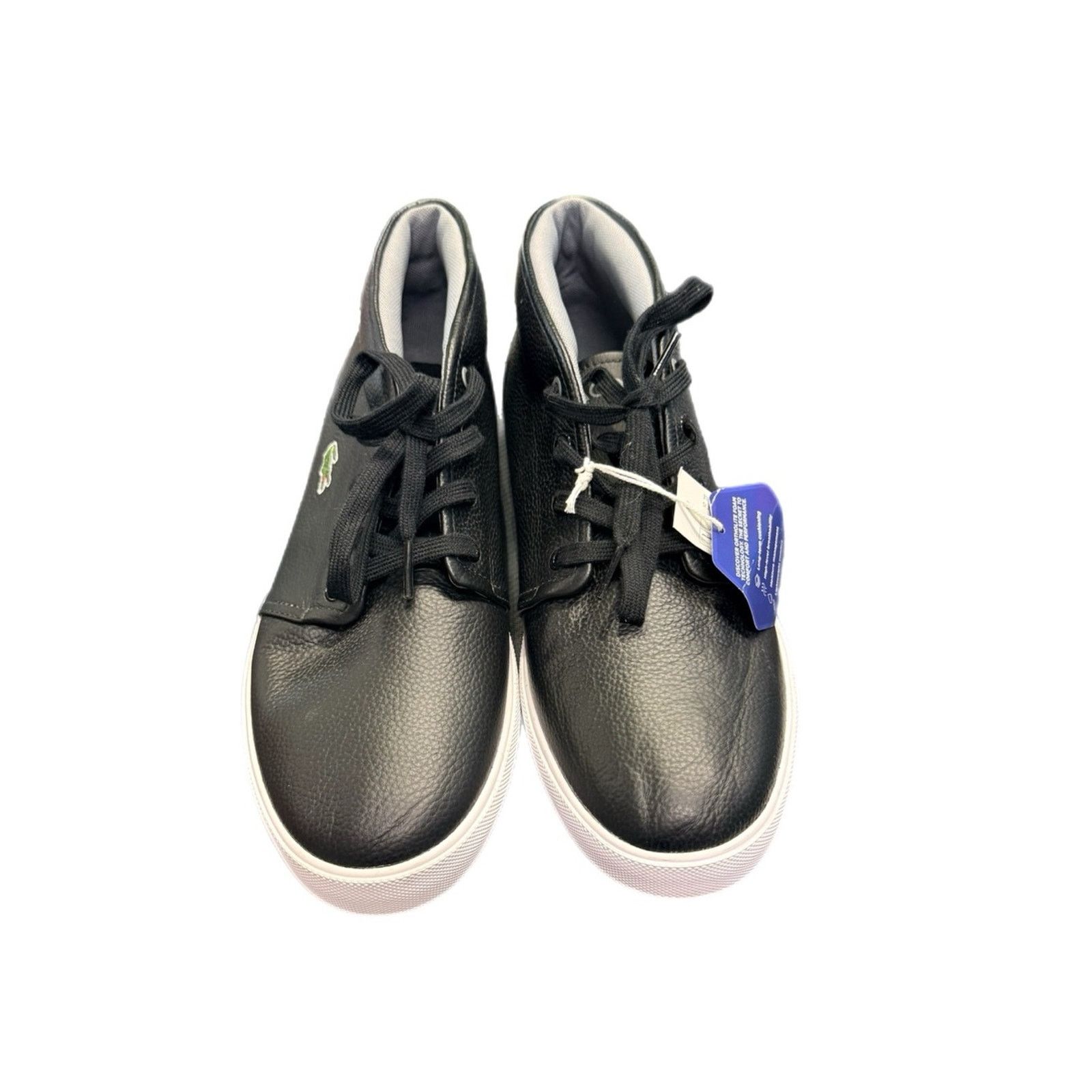 Lacoste Lacoste Ortholite Black Leather Mid-Top Sneakers Size US 10 / EU 43 - 1 Thumbnail