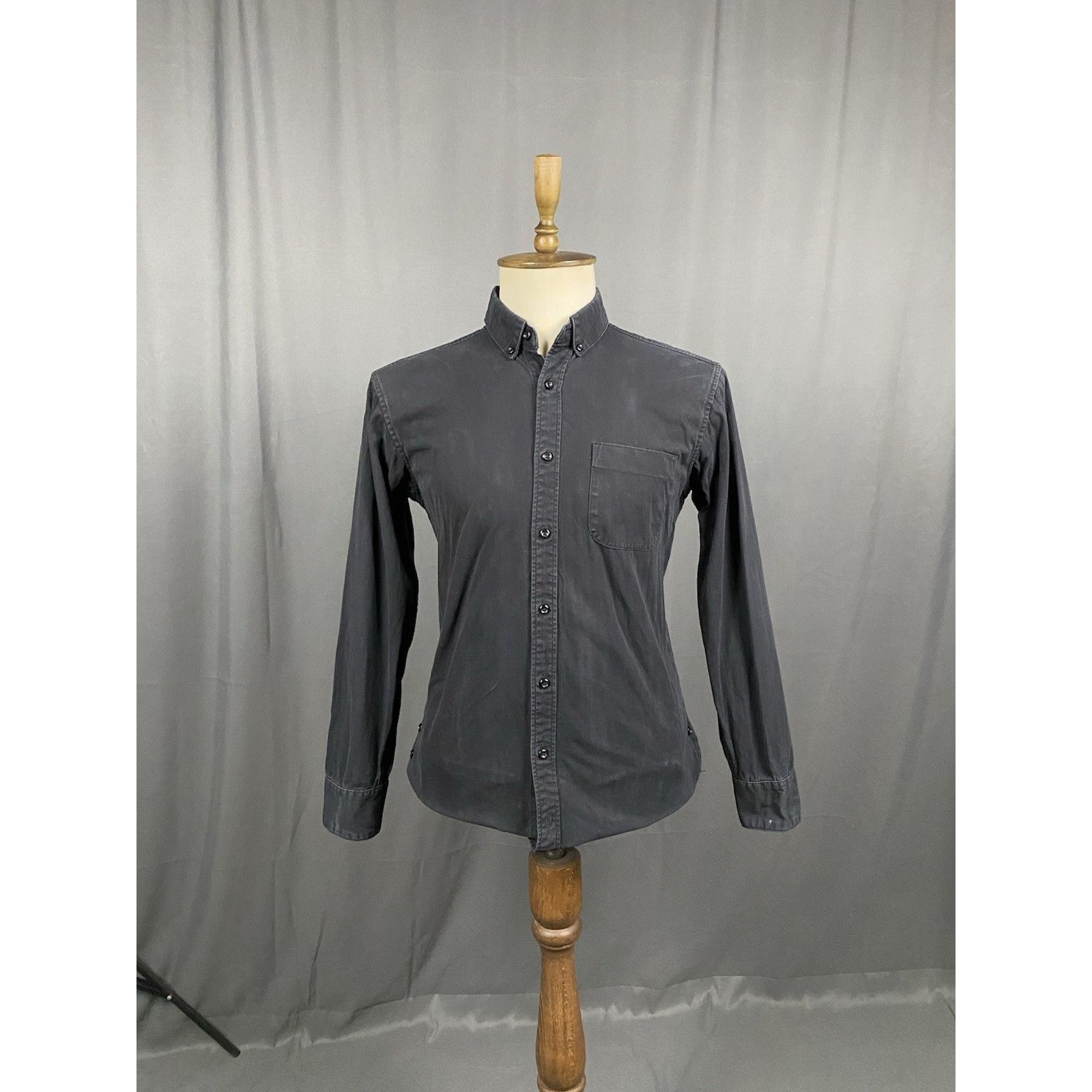 Kith Kith Garment Dyed Men's Black Denim Overshirt Jacket Size M Size US M / EU 48-50 / 2 - 3 Thumbnail