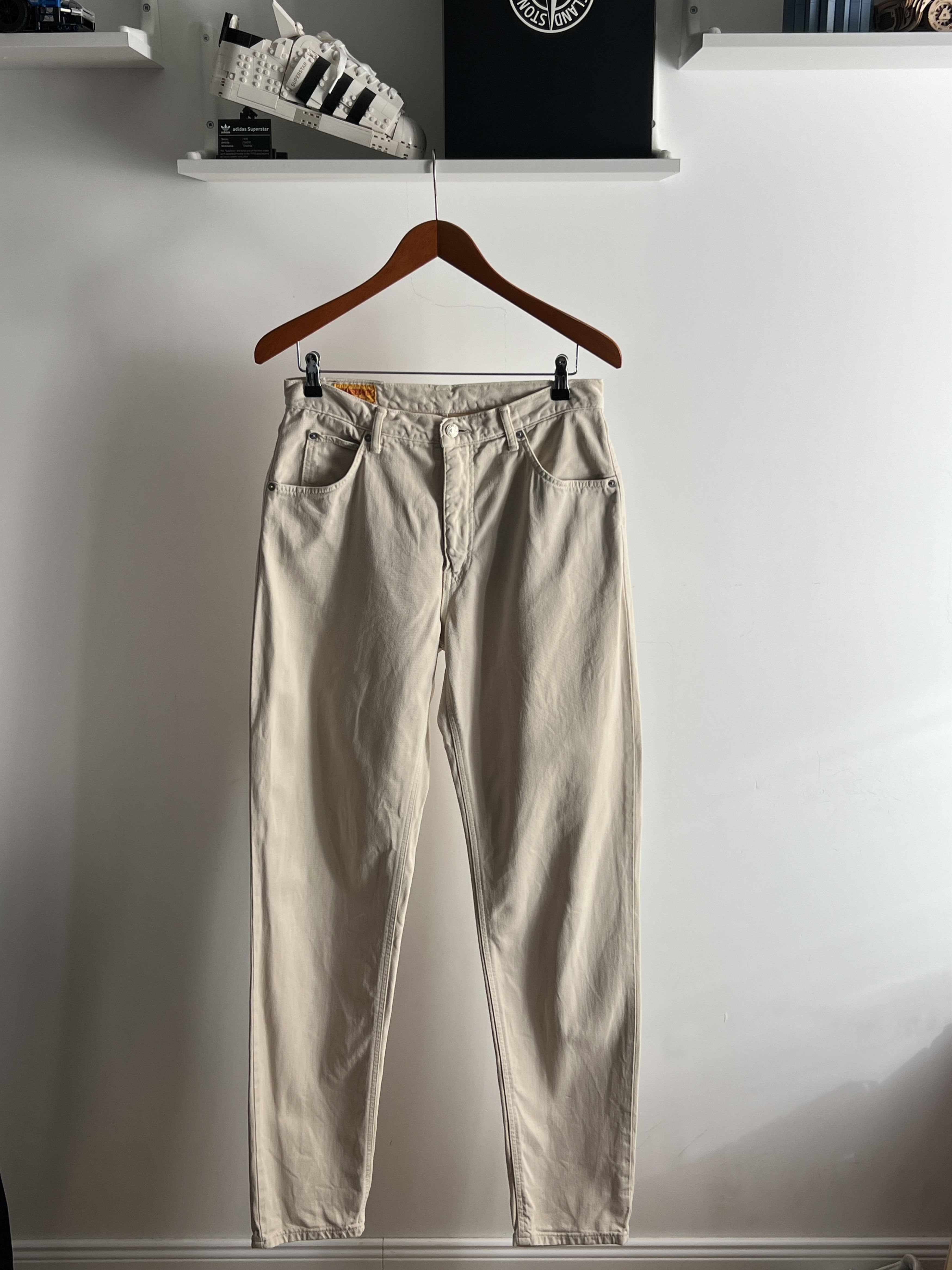 Edwin × Japanese Brand × Vintage Edwin Japanese Vintage Beige Jeans 30 x 34 Newton Work Size US 31 - 5 Thumbnail