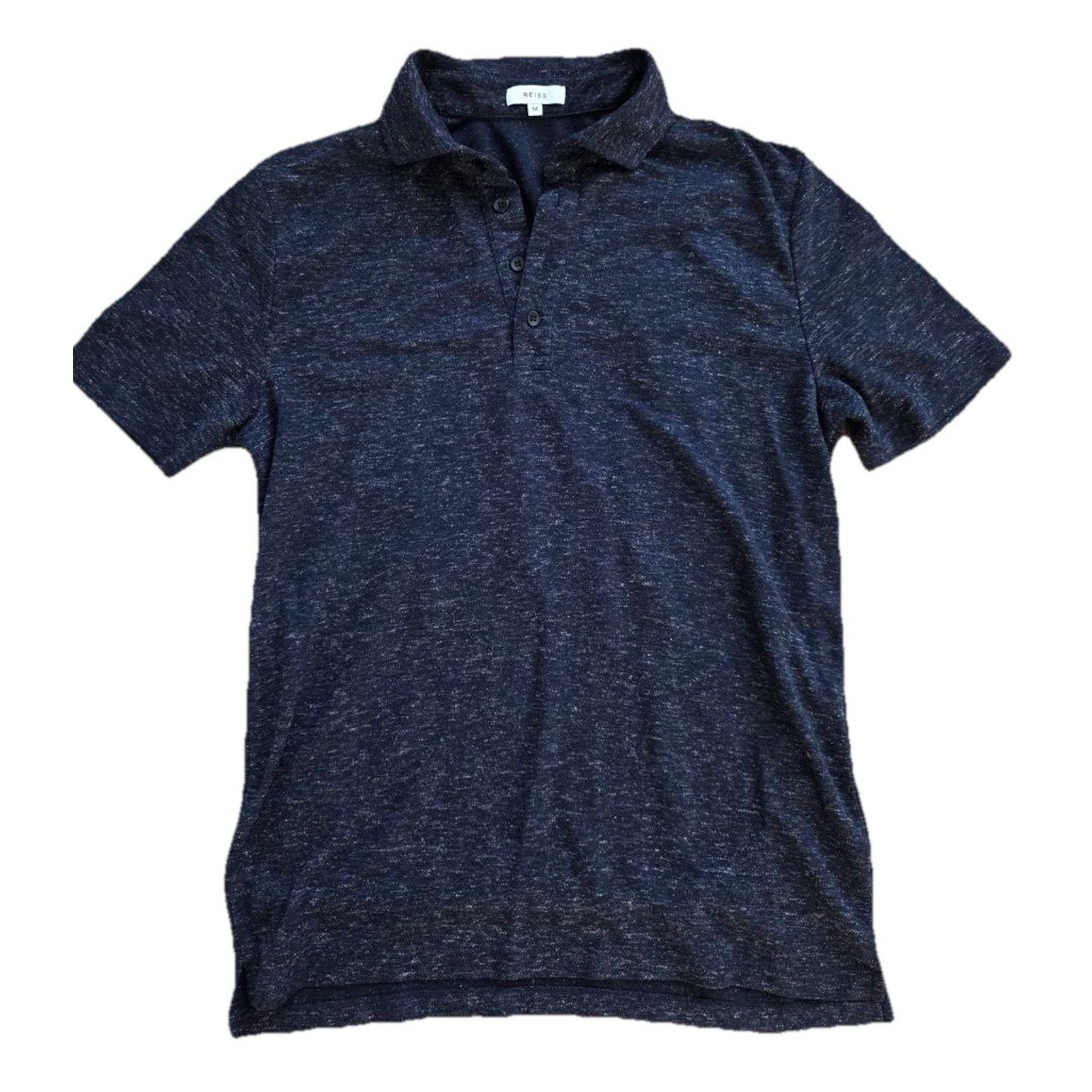 Reiss REISS Men Elegant Short Button T-Shirt Size M black A001031 Size US M / EU 48-50 / 2 - 1 Thumbnail