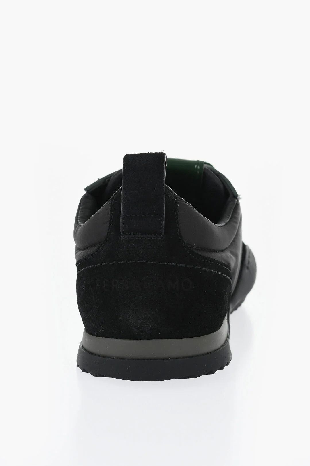 Salvatore Ferragamo og1mm0426 Nylon Low-Top Sneakers in Black Size US 7 / EU 40 - 2 Thumbnail