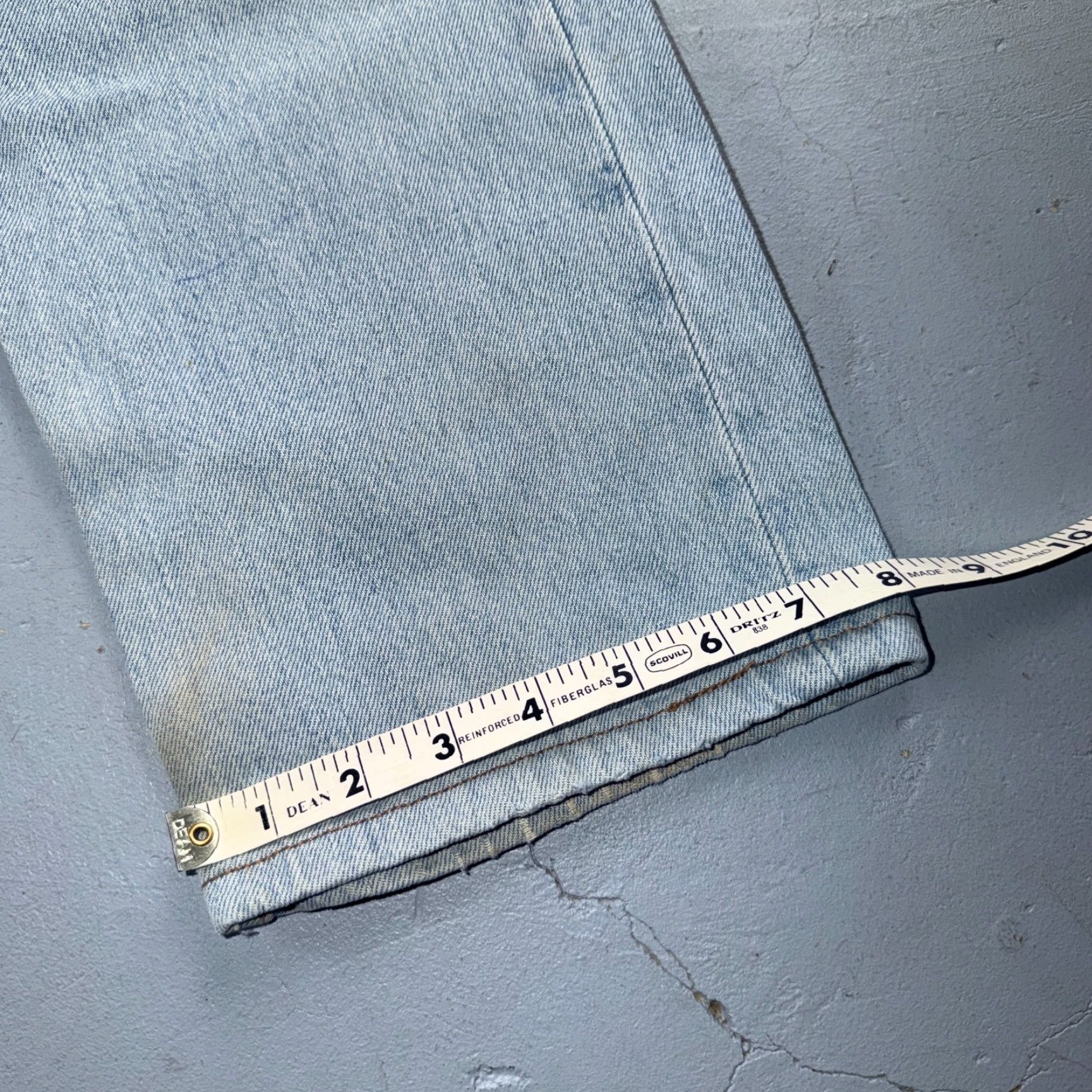 Levi's VINTAGE Levi's 501 Jeans Straight Blue Light Wash 34x36 90s 501 Series Men Jeans 5-Pocket Denim Size US 34 / EU 50 - 5 Thumbnail