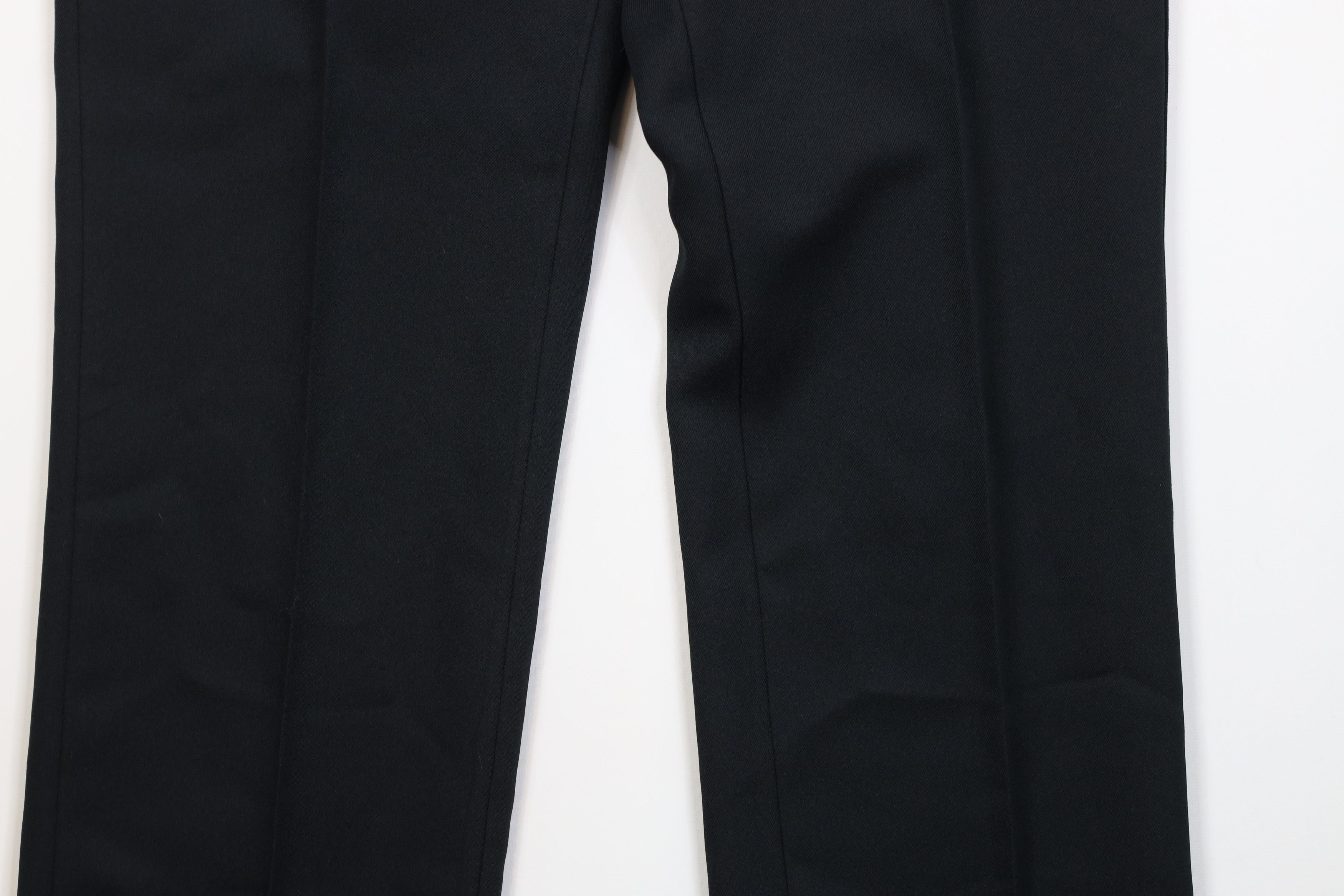 Vintage Vintage 70s Streetwear Flared Wide Leg Chino Pants Black USA Size US 34 / EU 50 - 4 Thumbnail