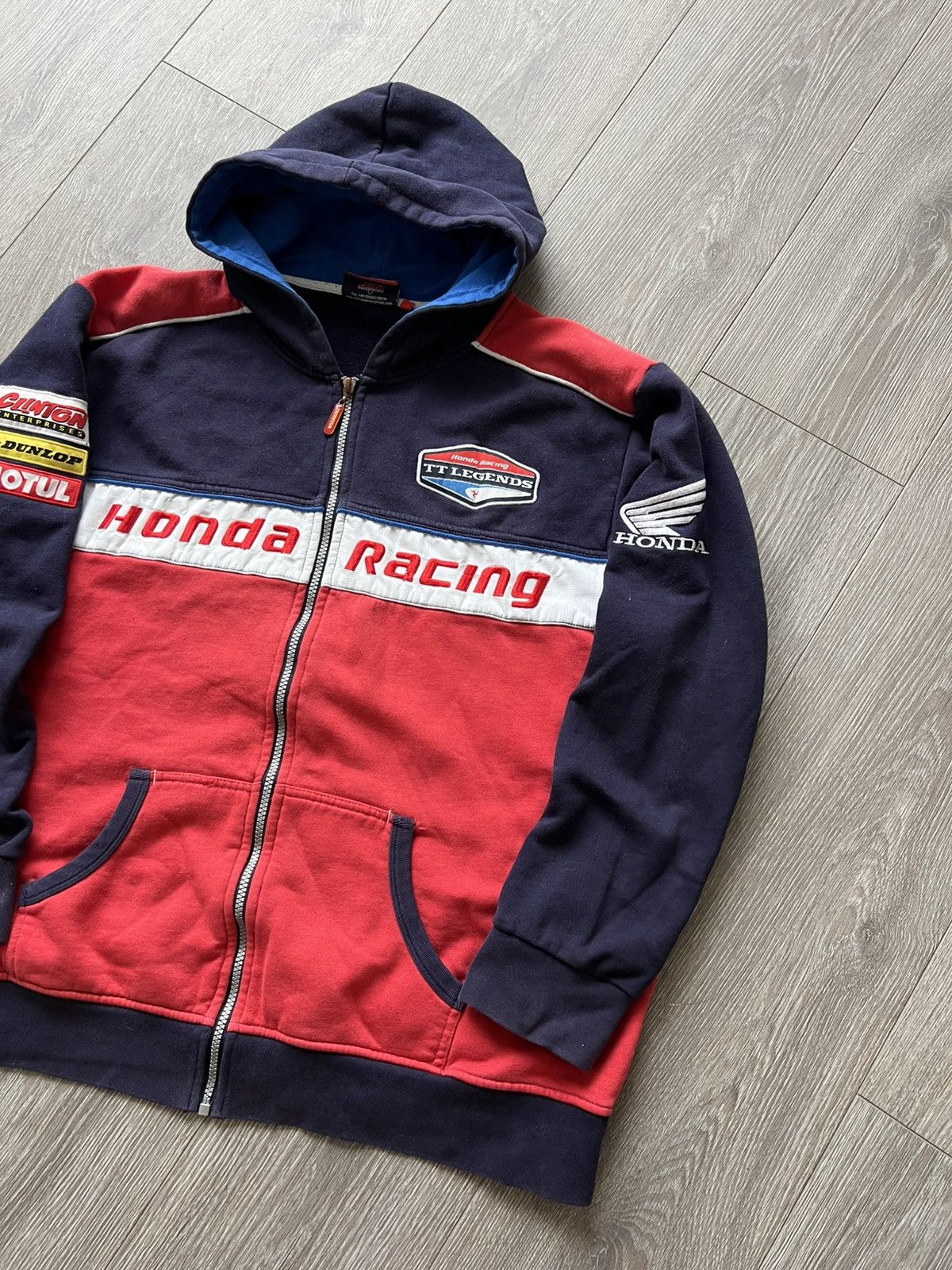 Honda Vintage Honda Racing Zip Hoodie Size US XL / EU 56 / 4 - 2 Thumbnail