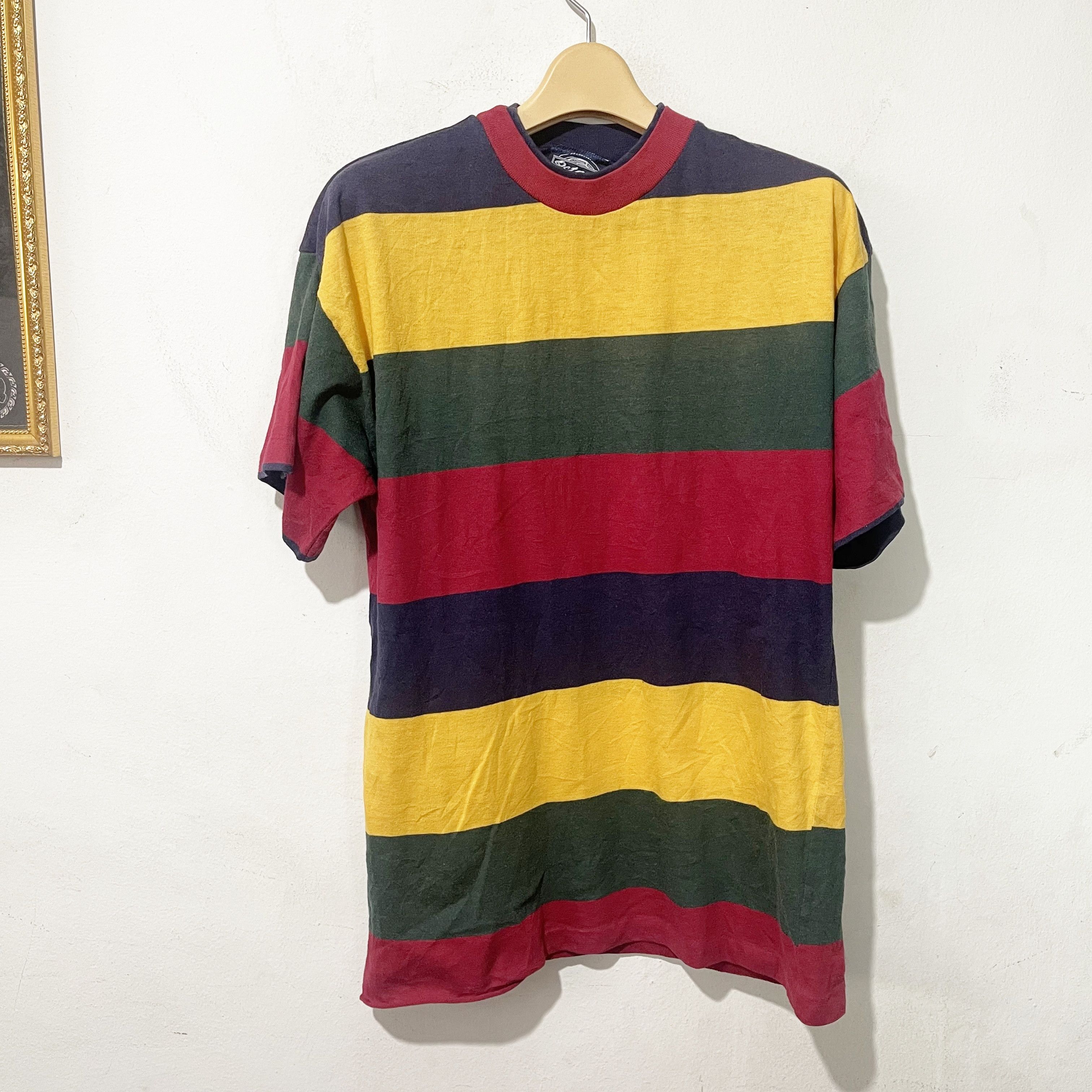 Vintage Vintage 80s Striped Shirt Size US M / EU 48-50 / 2 - 1 Thumbnail