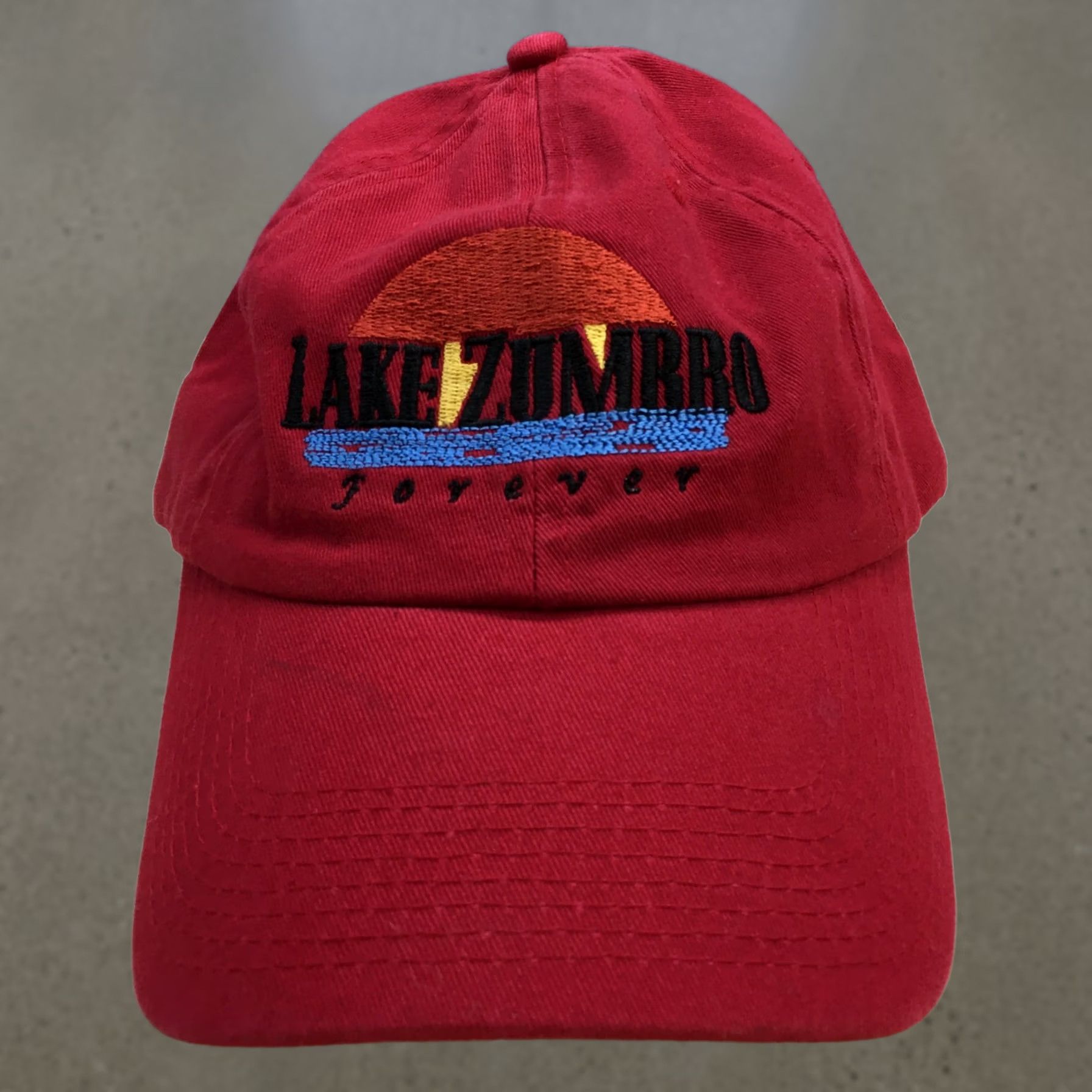 Umbro Fahrenheit Lake Zumbro Baseball Cap Hat Red Mens One Size Adjustable Curved Brim Casual Size ONE SIZE - 1 Thumbnail