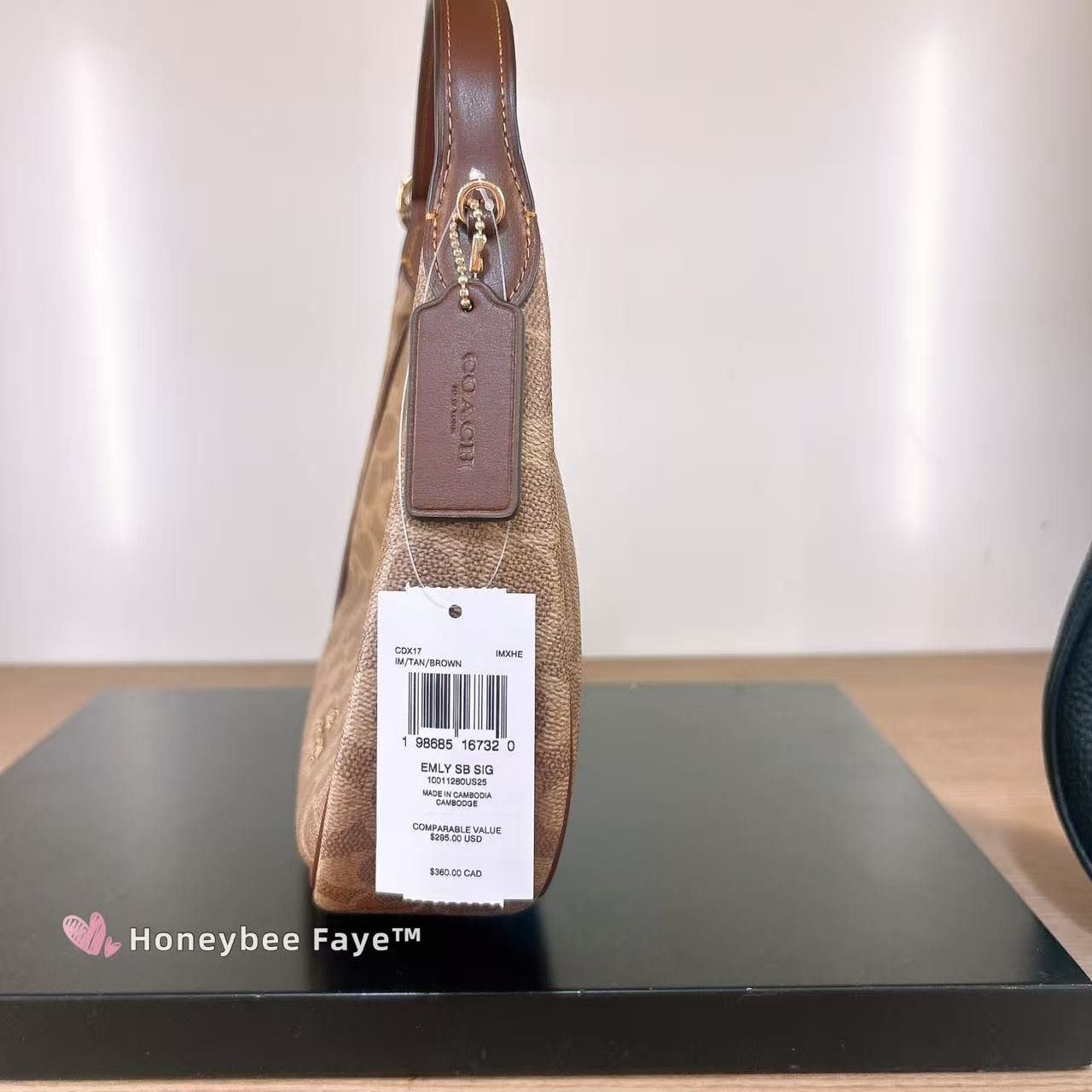 Coach Emily Shoulder Bag In Signature Canvas CDX17 Size ONE SIZE - 4 Thumbnail